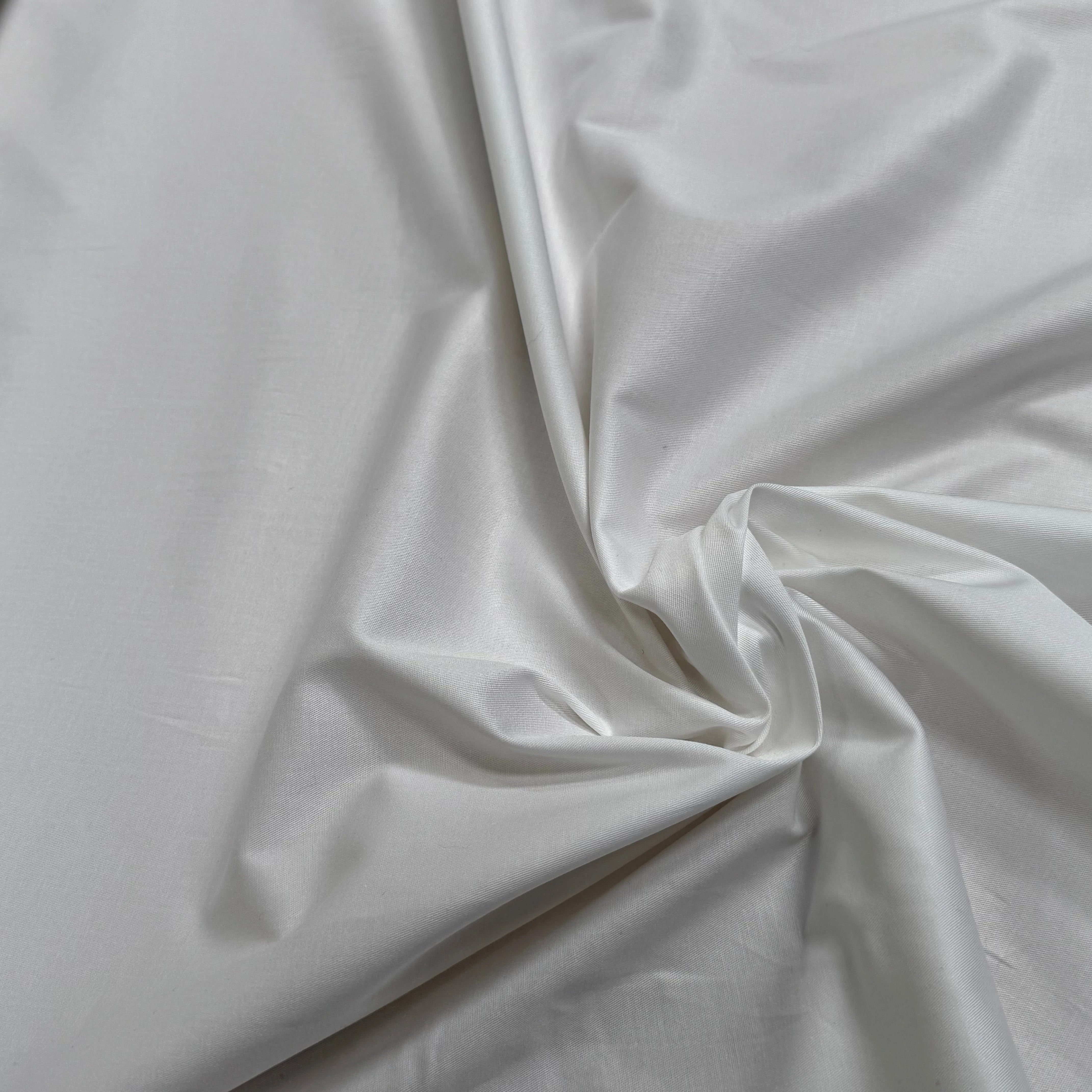 COTON CHEMISE SERGÉ FLUIDE BLANC STRETCH - My Little Coupon