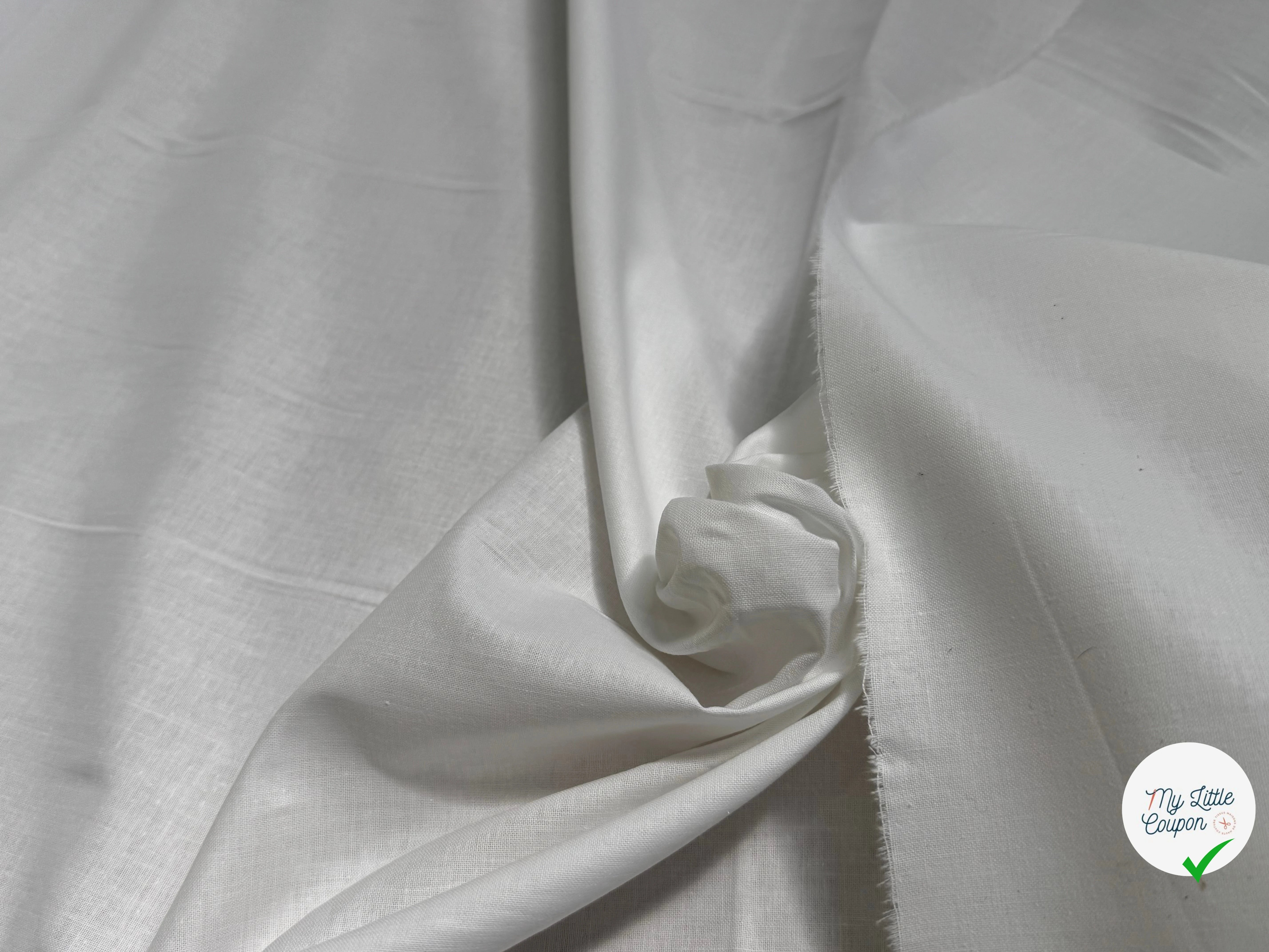 COTON CRETONNE JEKYLL BLANC 228 - My Little Coupon