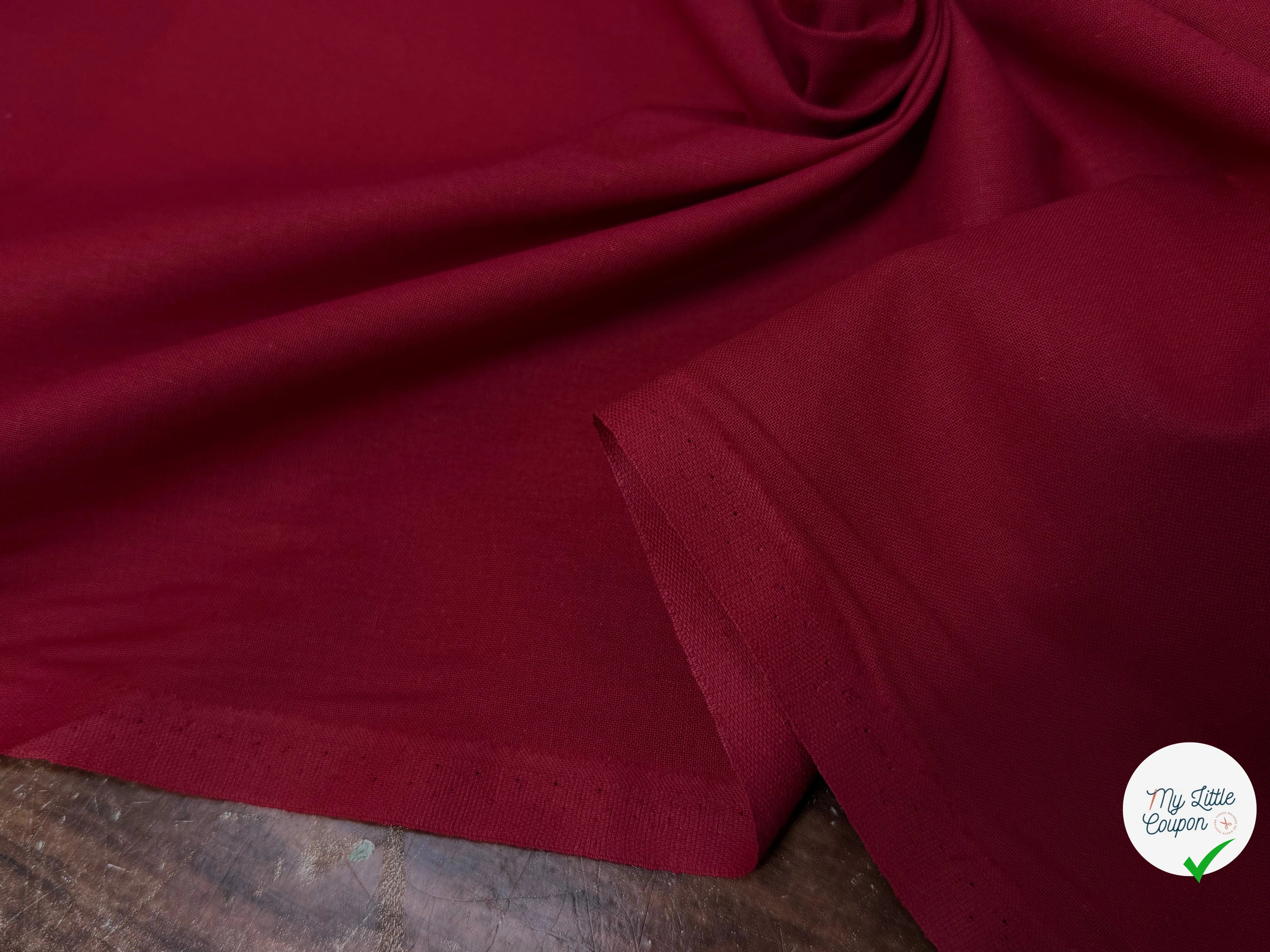 COTON CRETONNE JEKYLL BORDEAUX 243 - My Little Coupon
