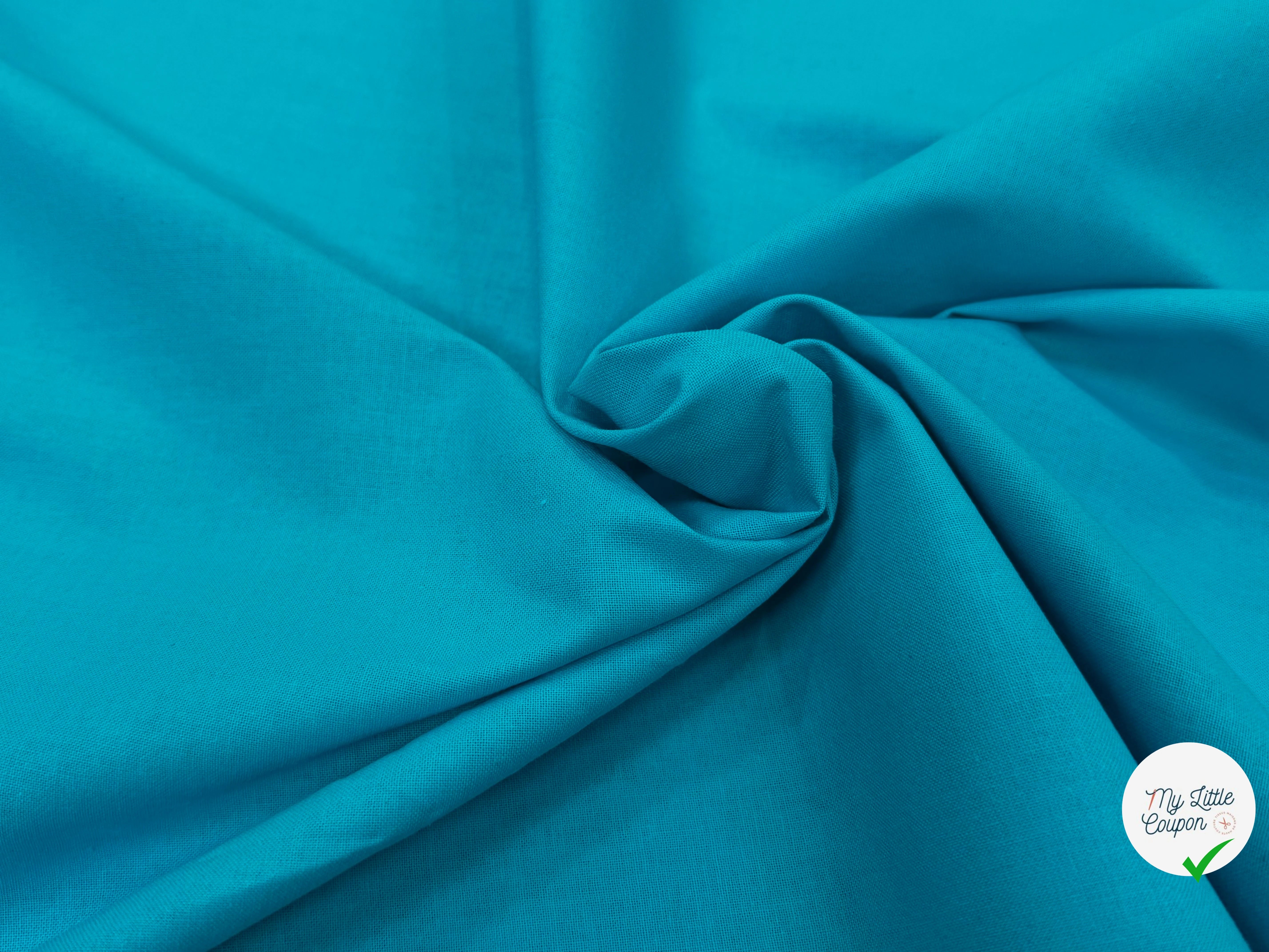 COTON CRETONNE JEKYLL TURQUOISE 245 - My Little Coupon