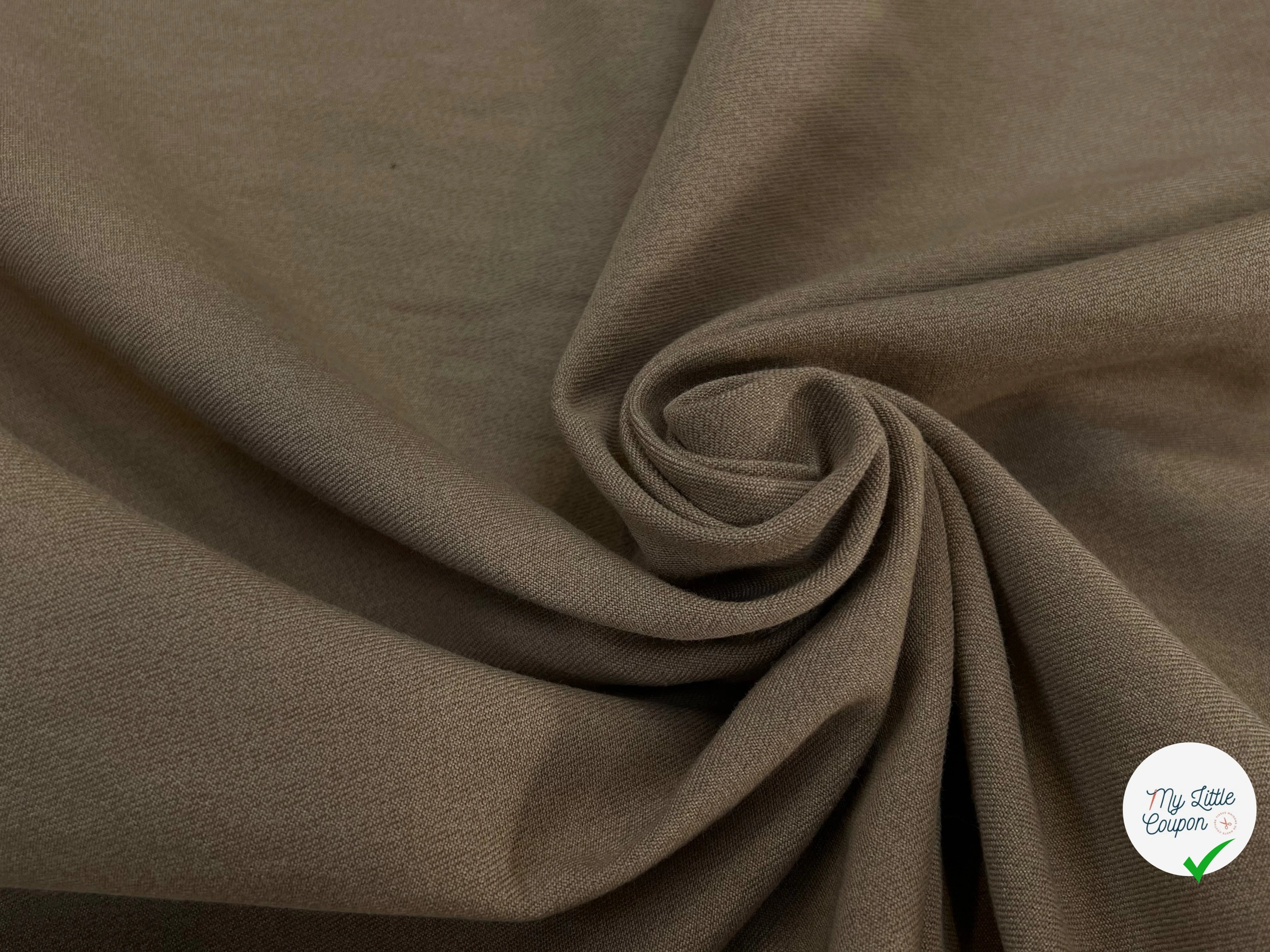 COTON DENIM PRESTIGE BEIGE SAND 100% COTON - My Little Coupon