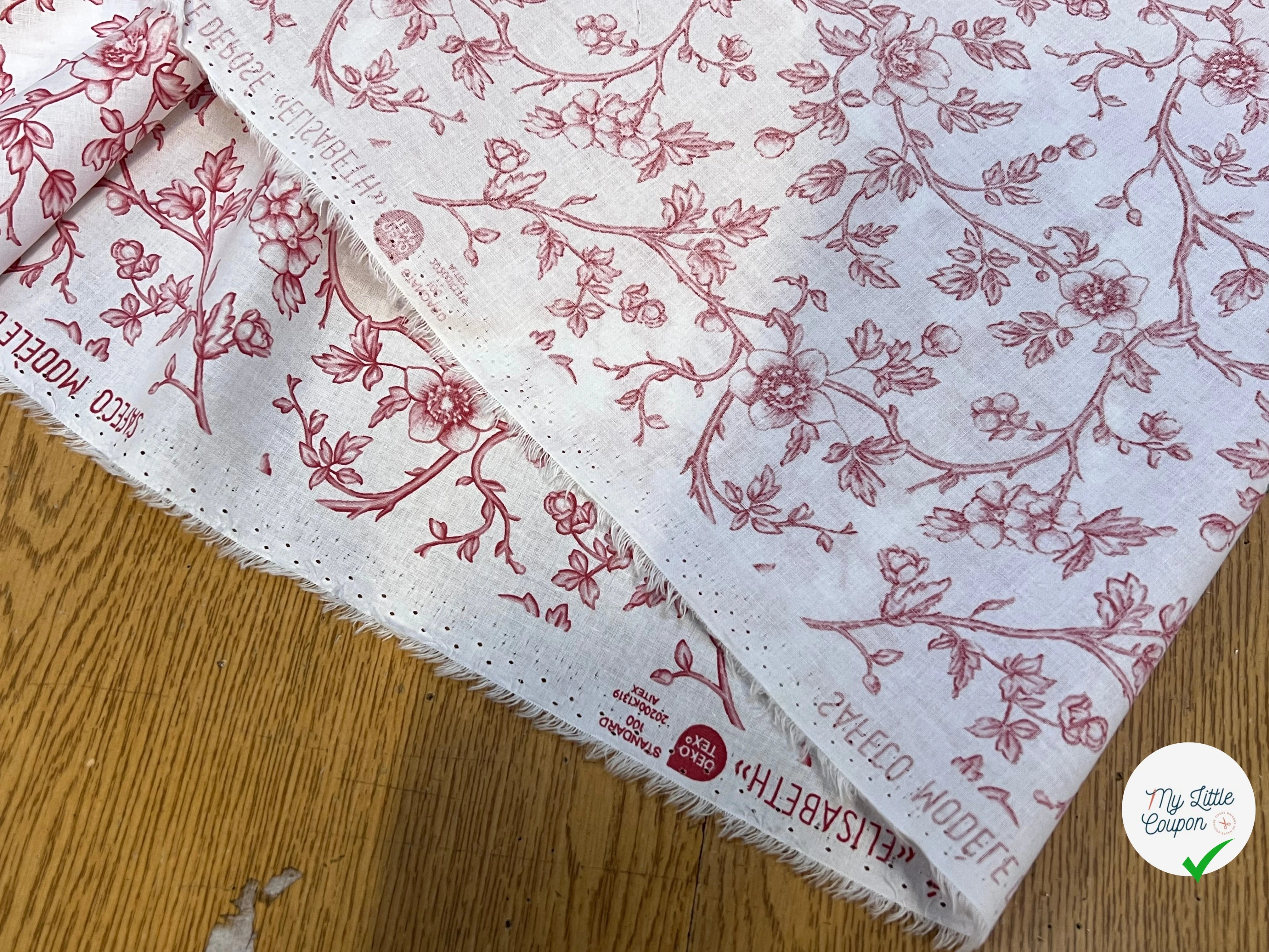 COTON ELISABETH ROUGE - My Little Coupon