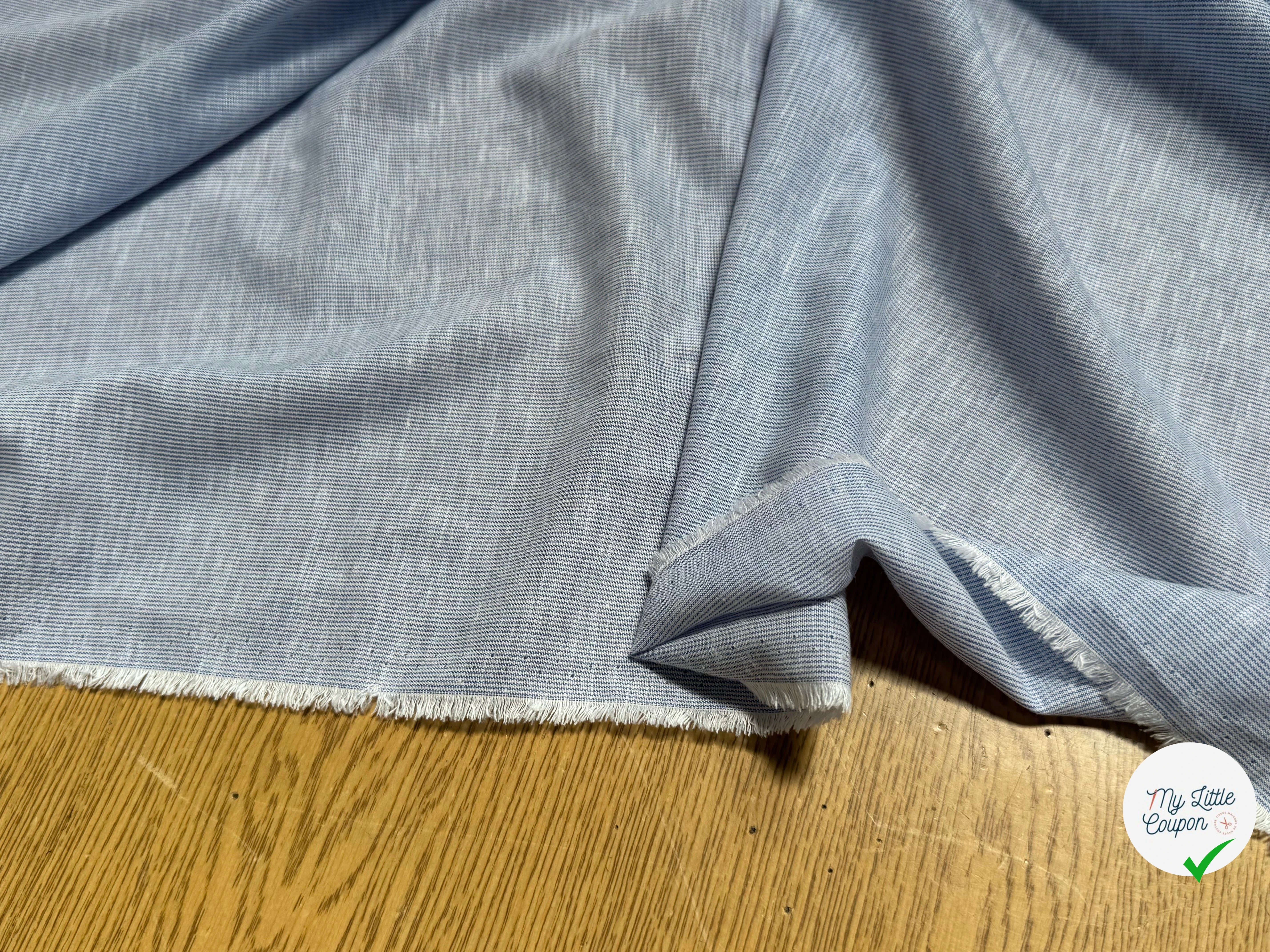 COTON ESPRIT OXFORD BLEU - My Little Coupon