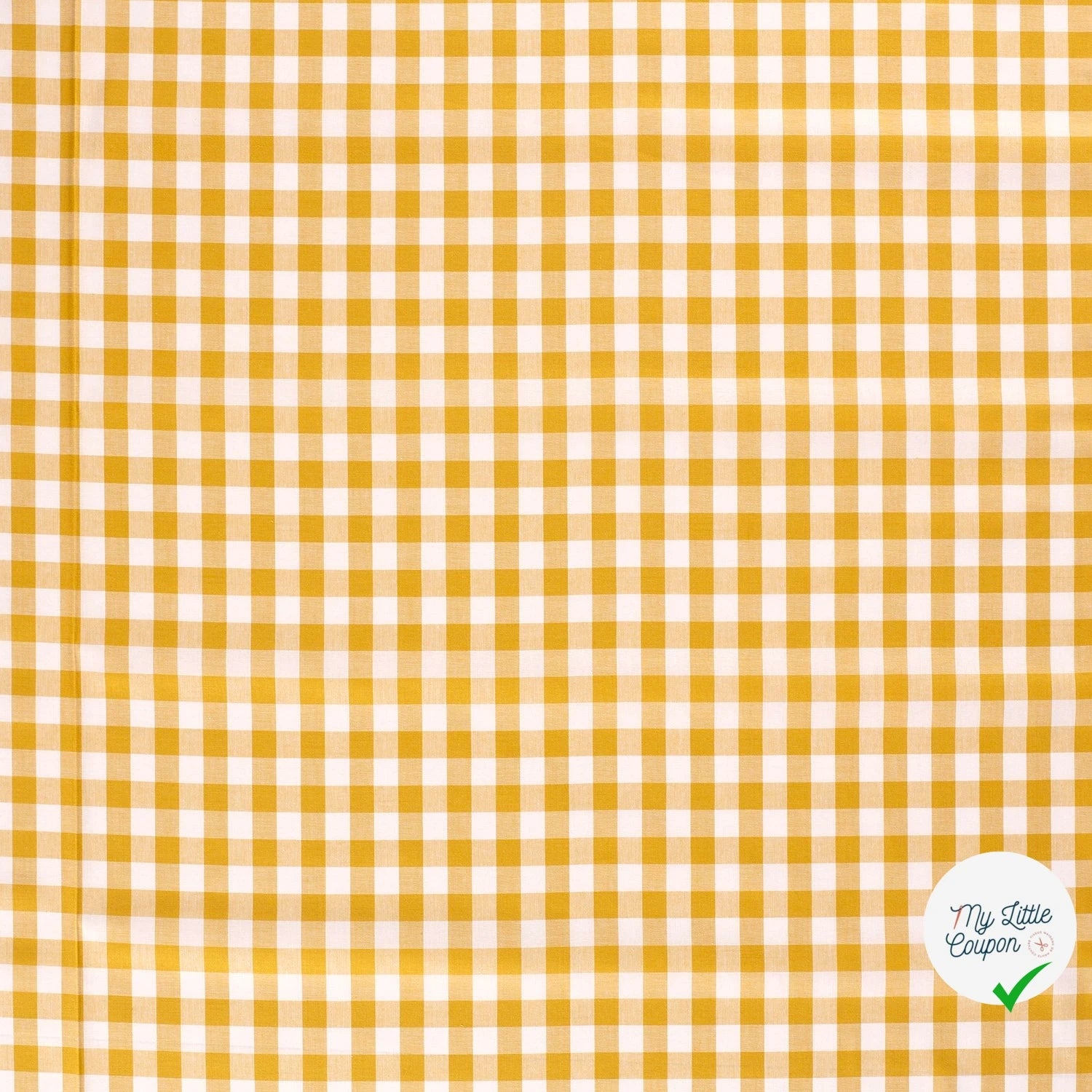 COTON FIL TEINT CARREAUX OCRE - My Little Coupon