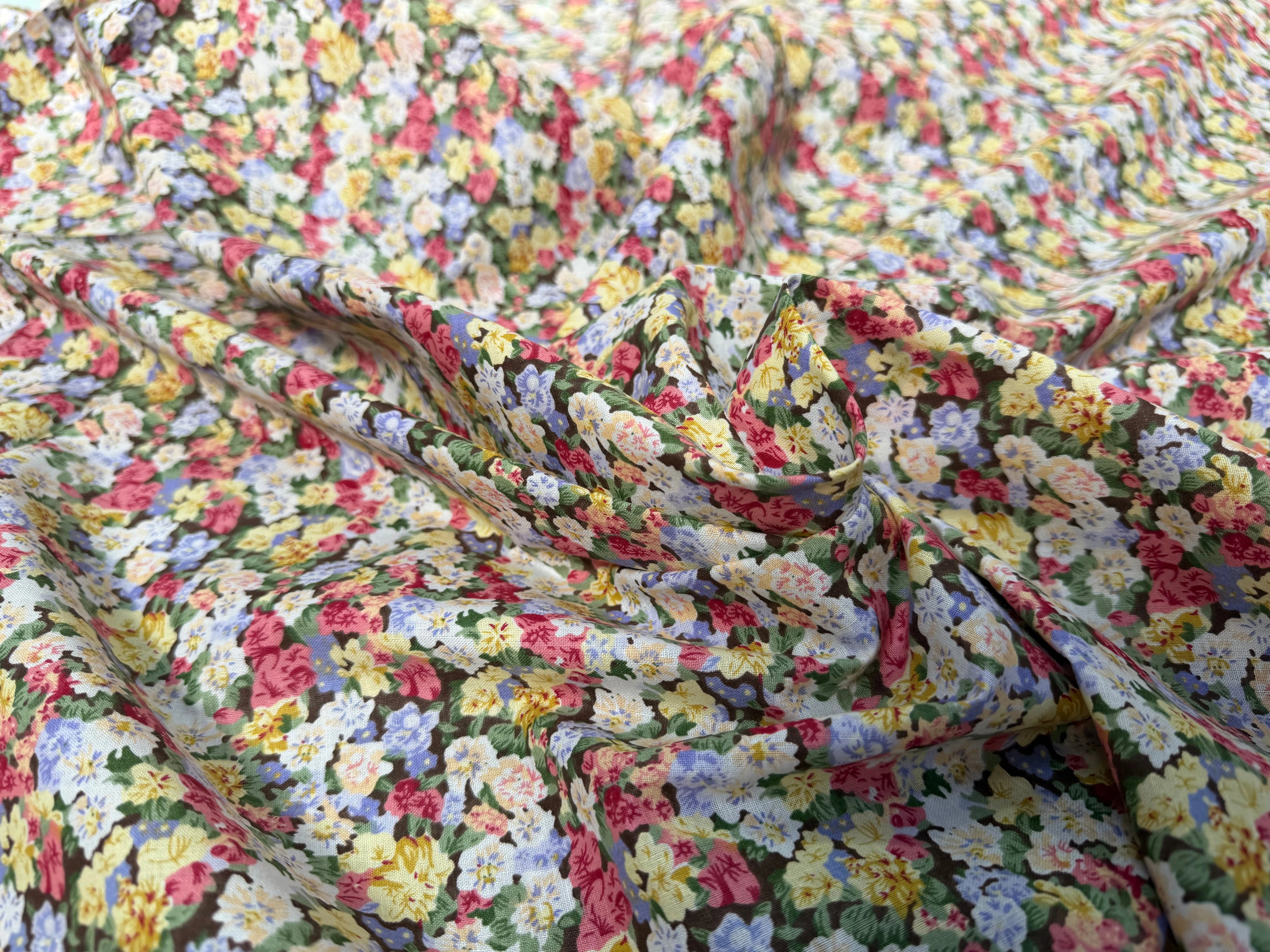 COTON FLEURS MULTICOLORES - My Little Coupon