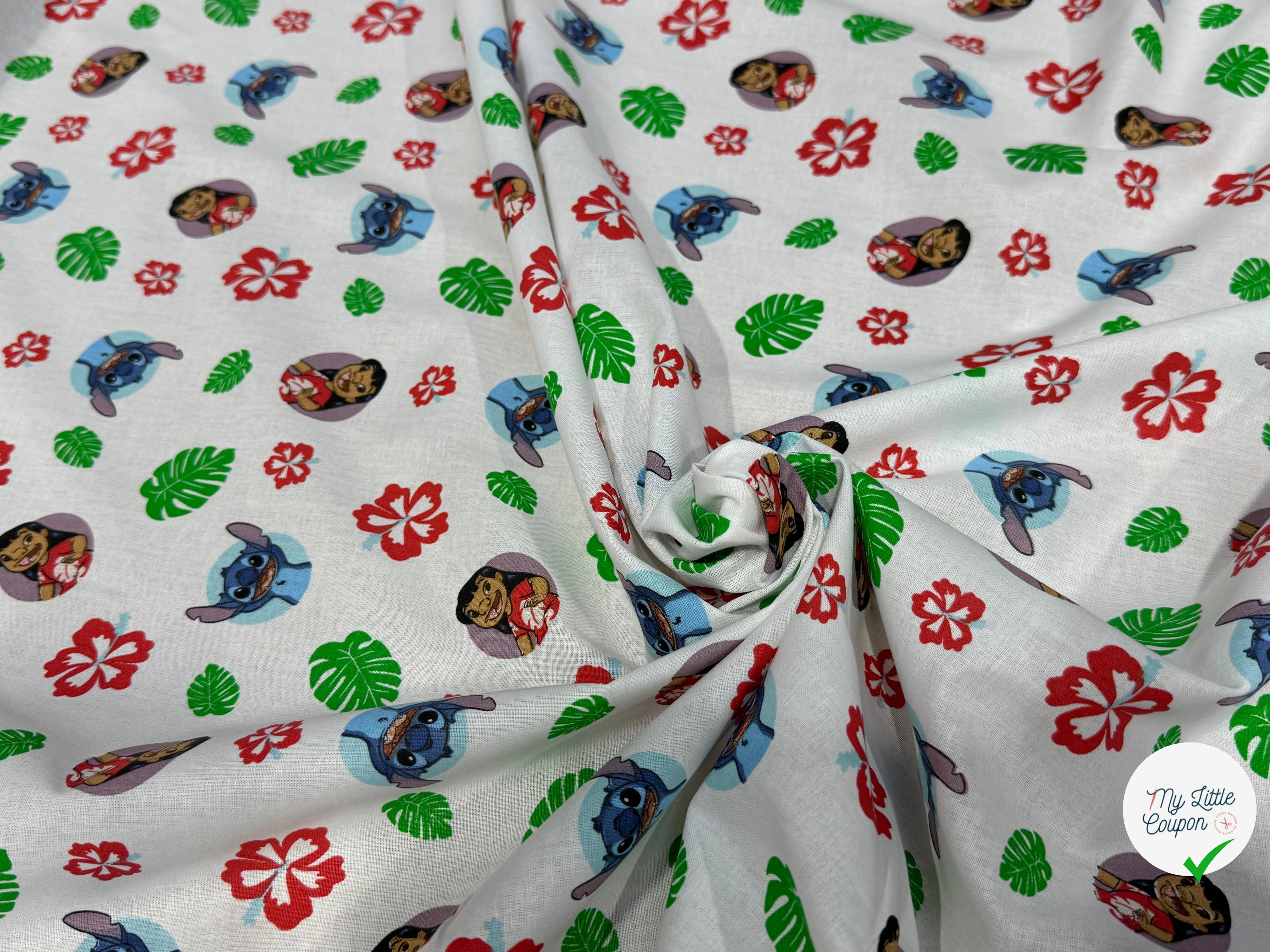 COTON IMPRIMÉ LILO & STITCH TOGETHER - My Little Coupon