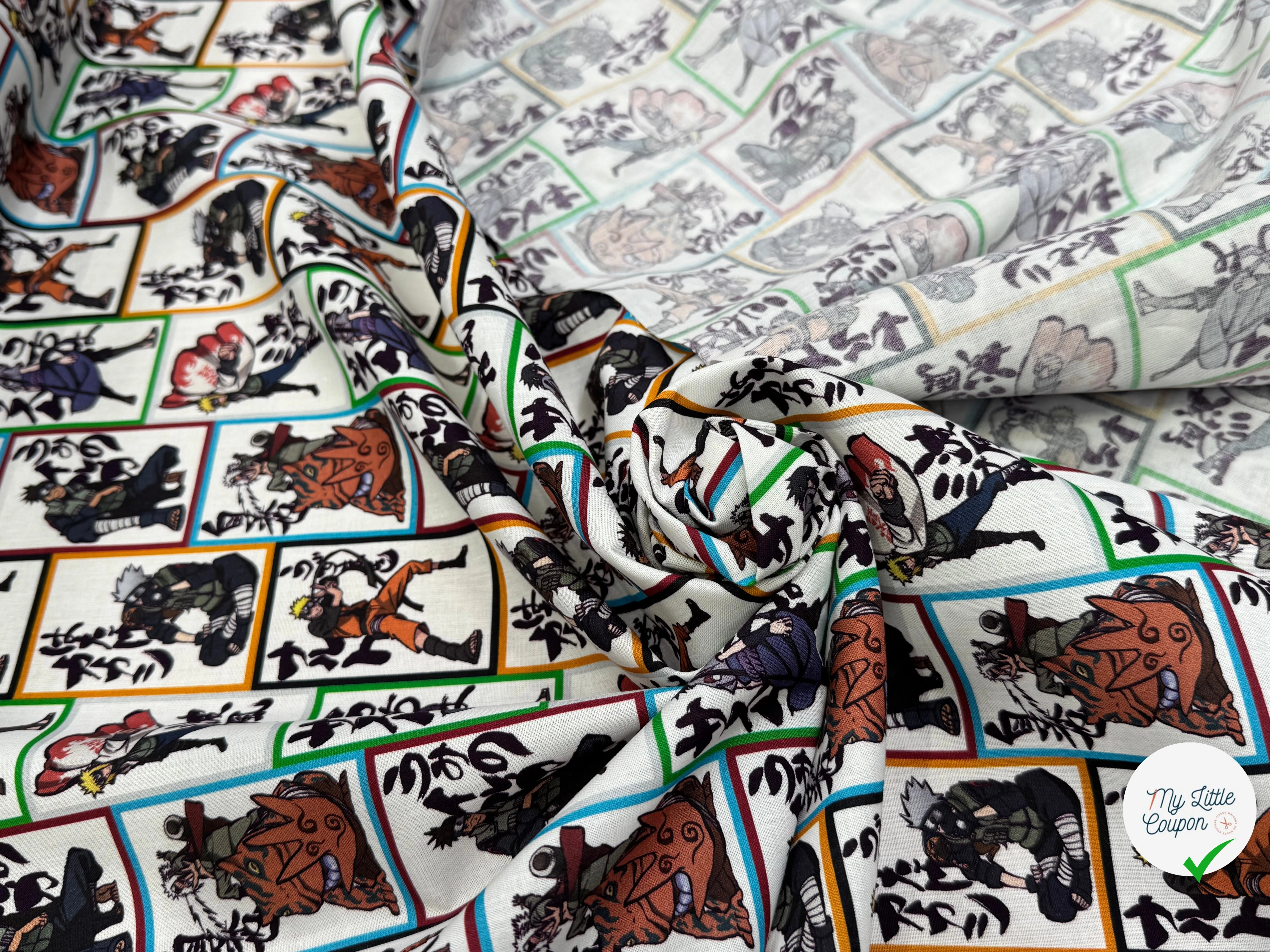 COTON IMPRIMÉ NA VISUELS NARUTO B50 - My Little Coupon