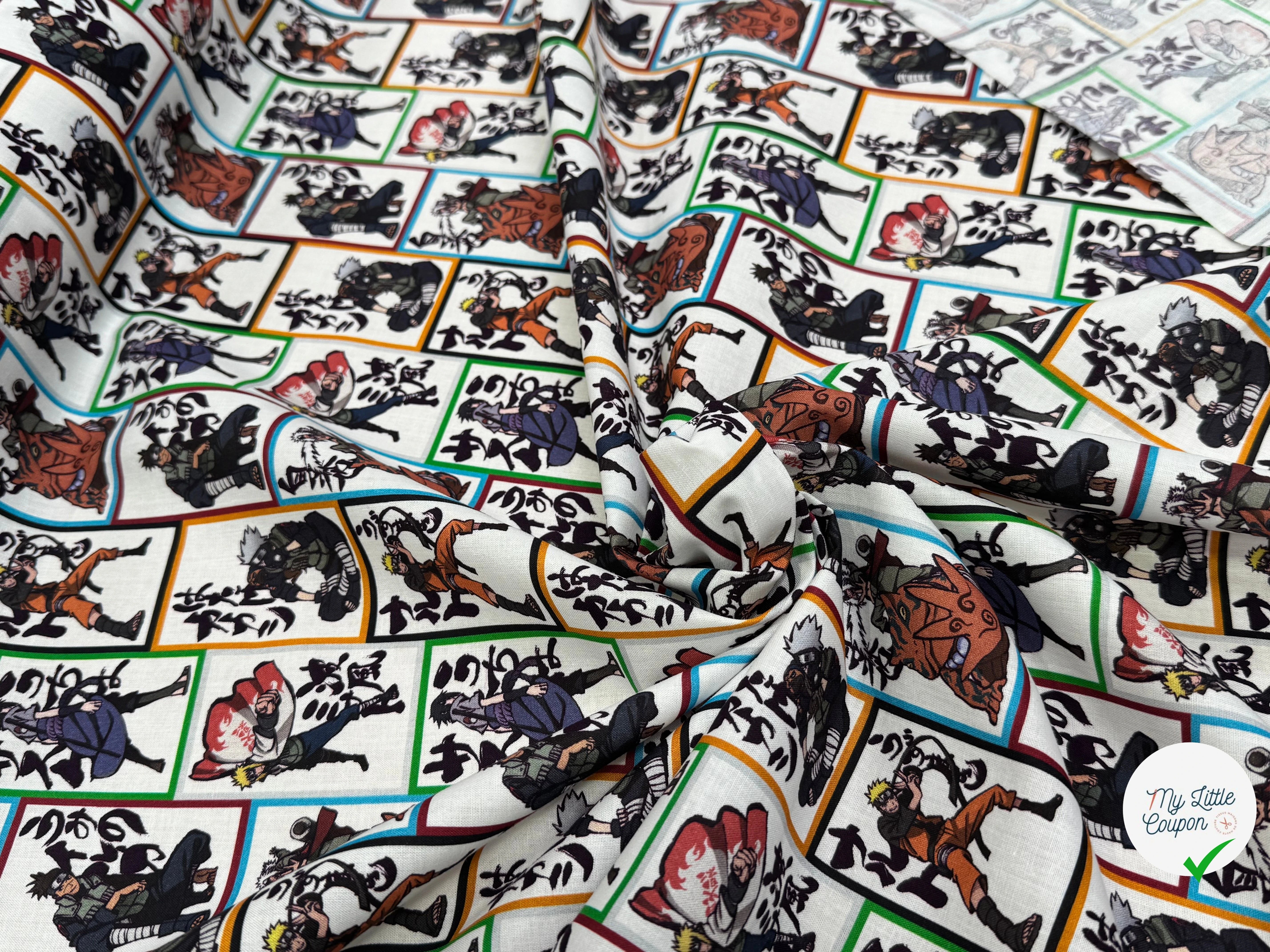 COTON IMPRIMÉ NA VISUELS NARUTO B50 - My Little Coupon