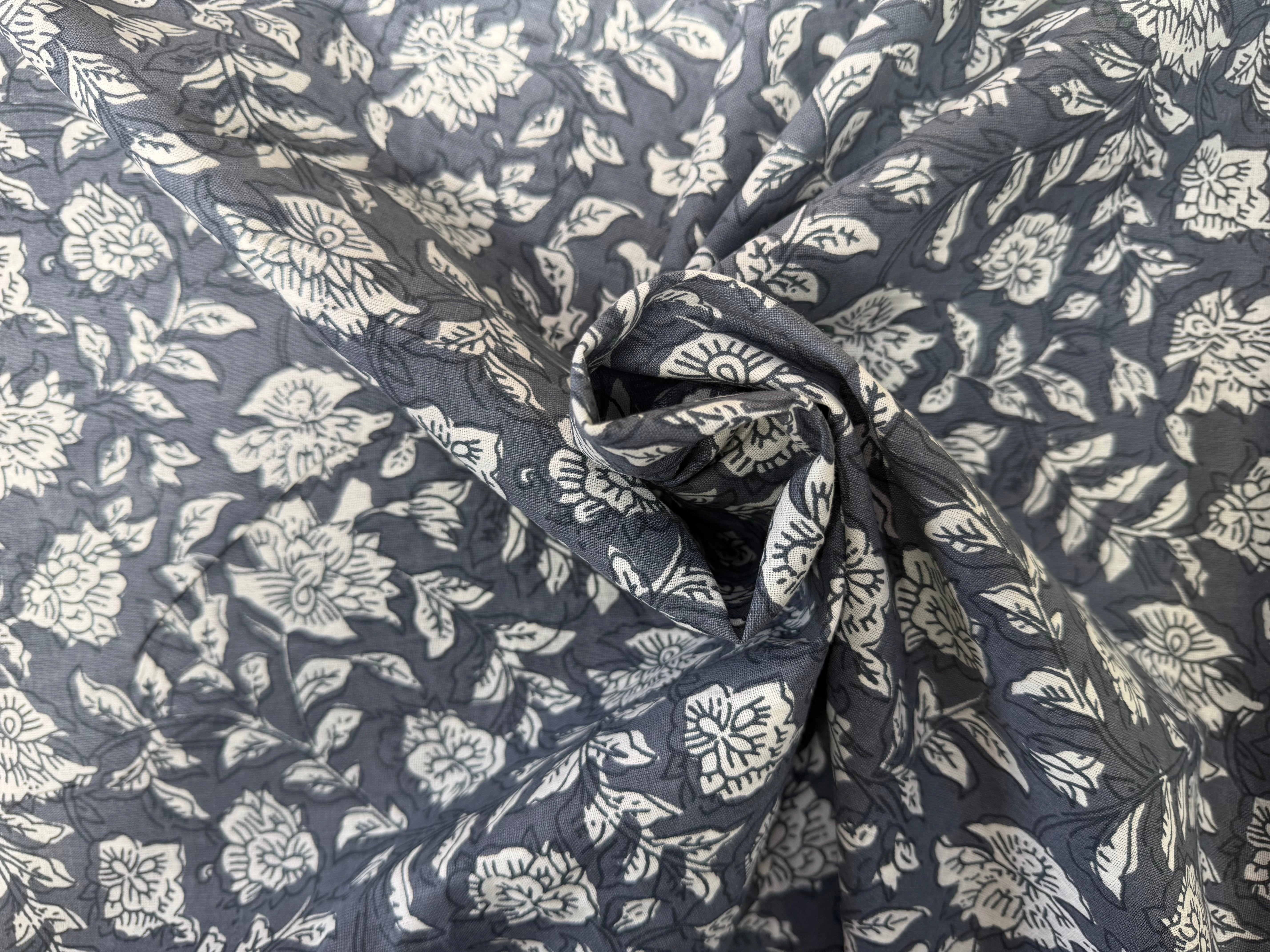 COTON INDIEN TAJ-MAHAL 005 GRIS LAIZE 110 - My Little Coupon
