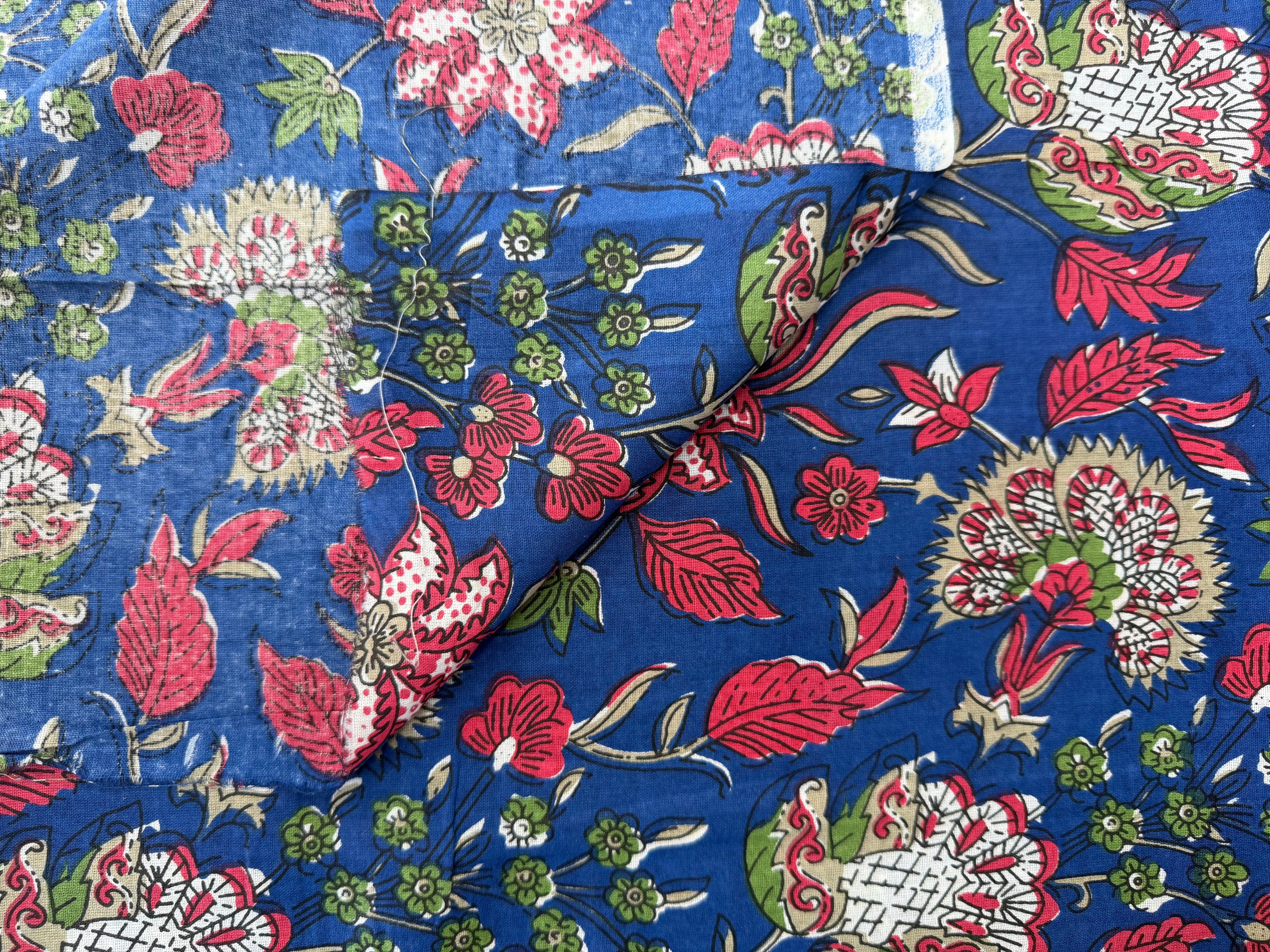 COTON INDIEN TAJ-MAHAL 006 BLEU LAIZE 110 - My Little Coupon