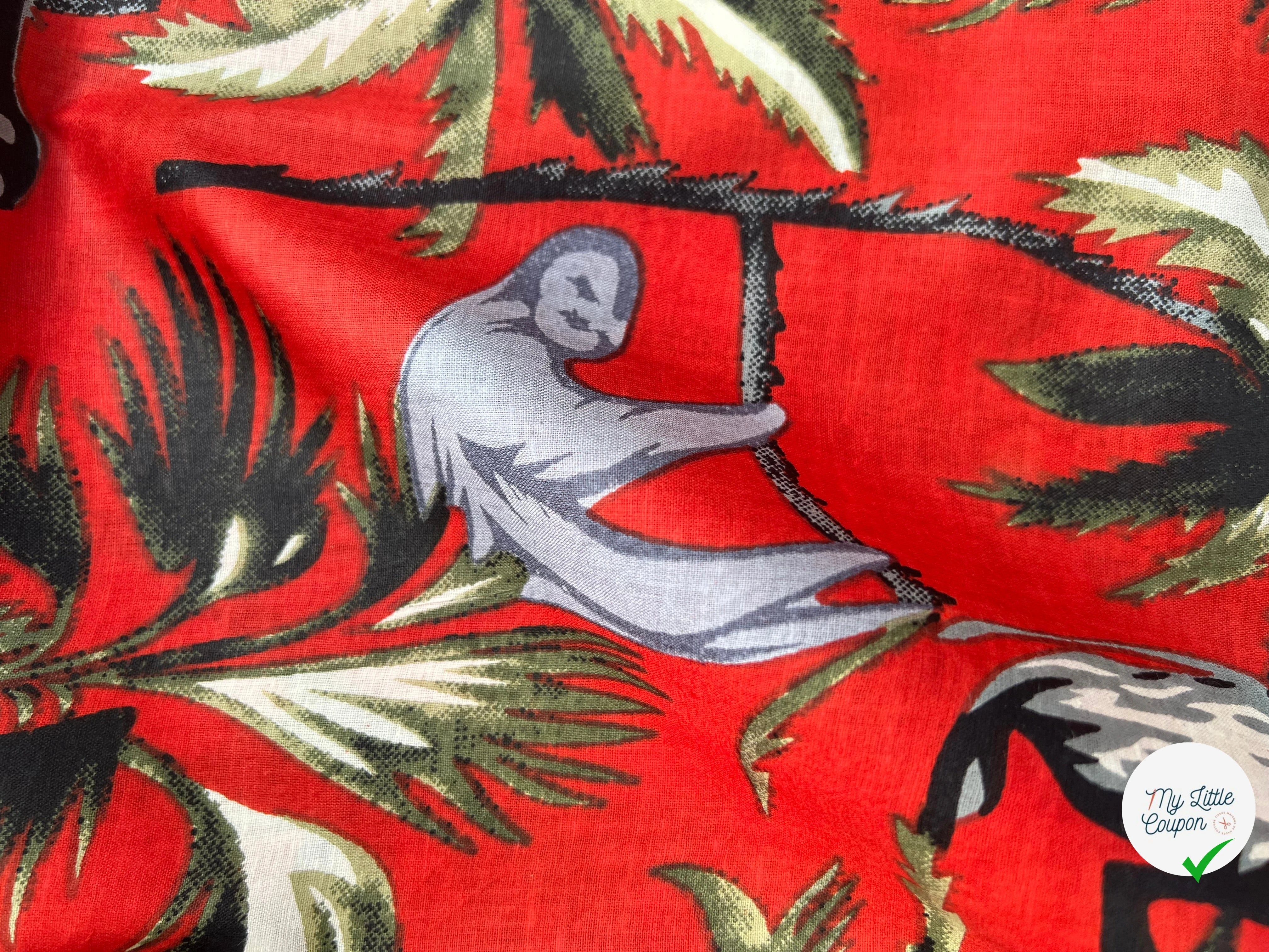 COTON INDIEN TAJ-MAHAL 023 ROUGE LAIZE 110 - My Little Coupon