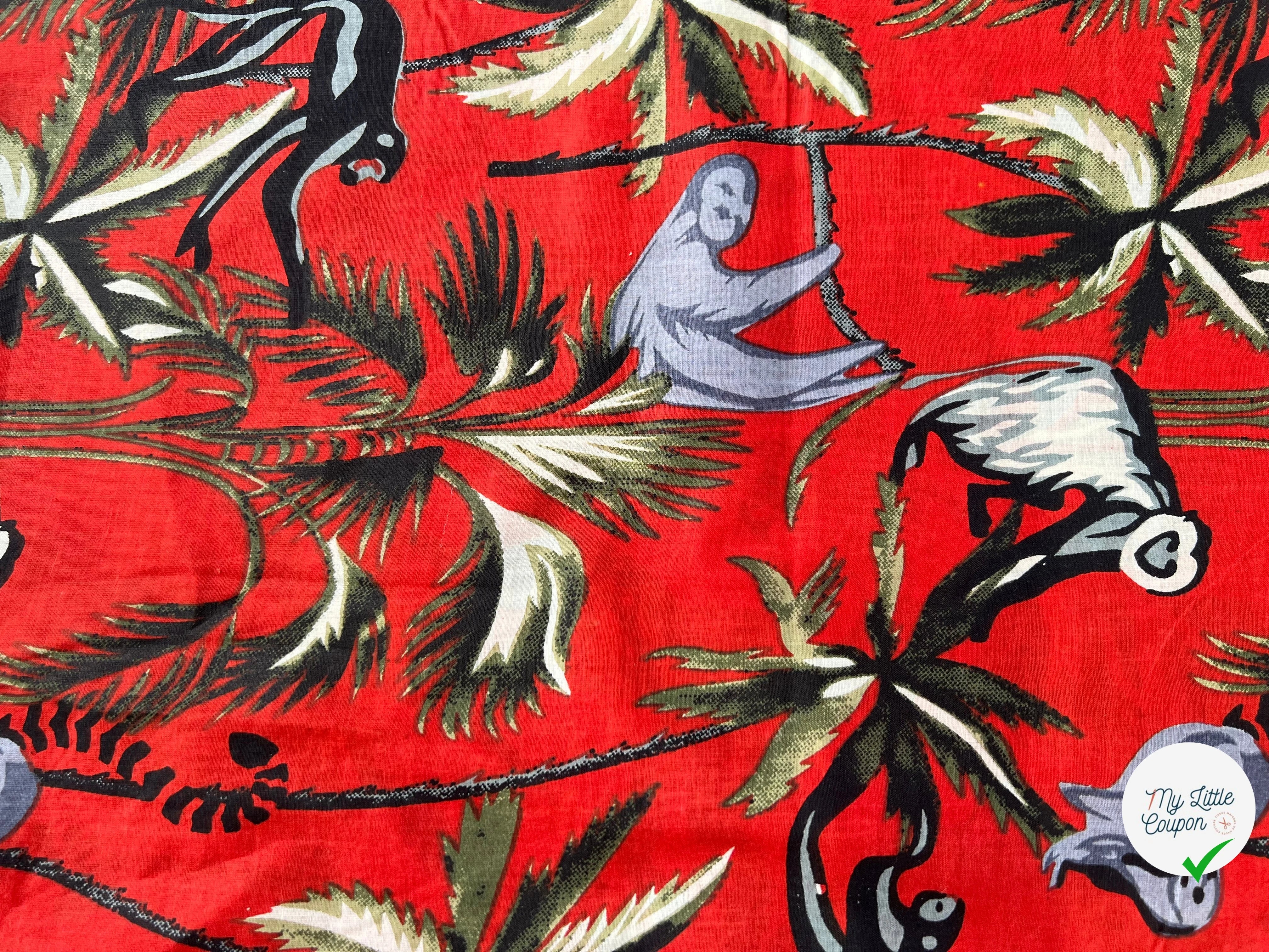 COTON INDIEN TAJ-MAHAL 023 ROUGE LAIZE 110 - My Little Coupon