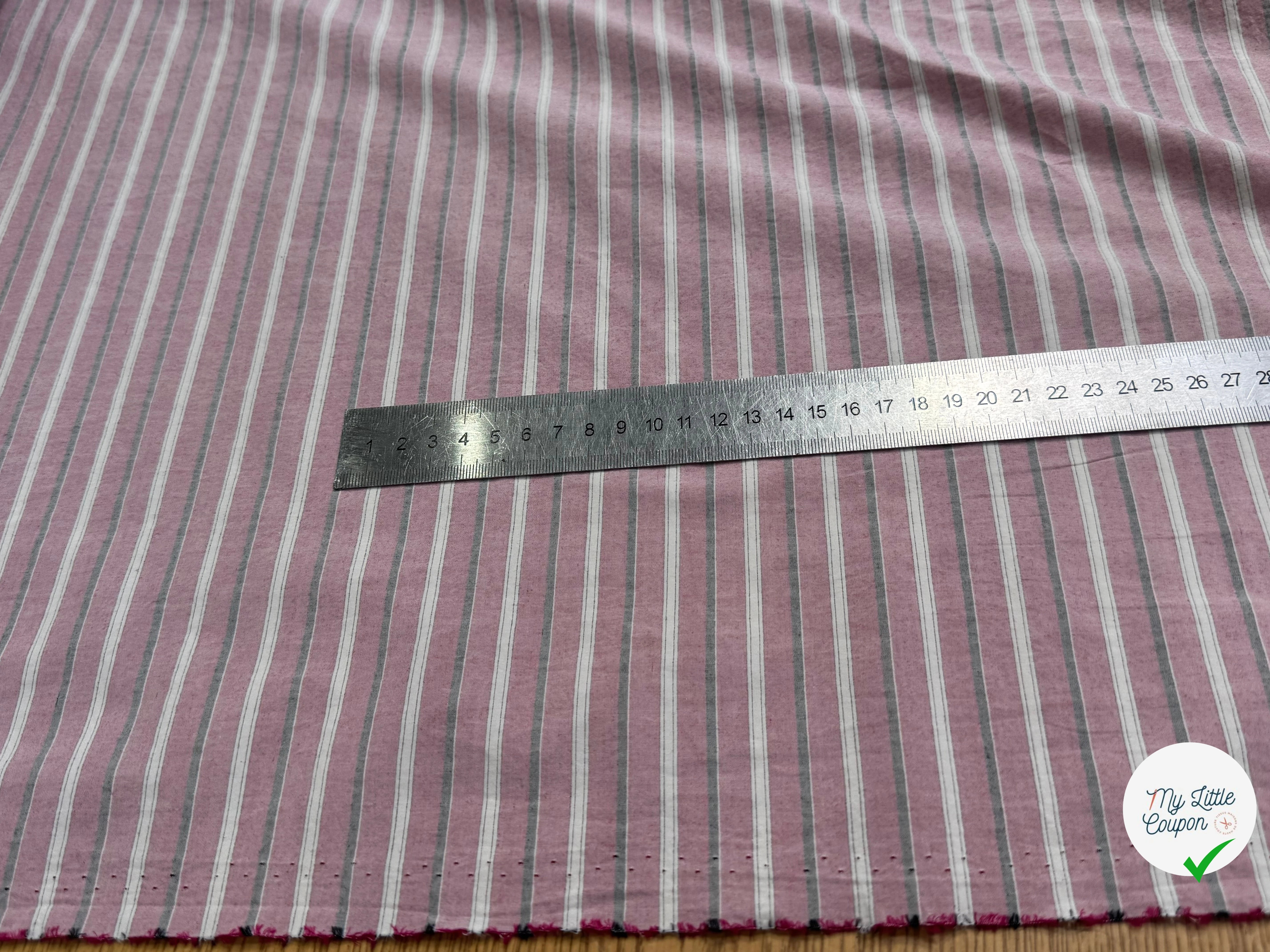 COTON LÉGER RAYÉ PINK - My Little Coupon