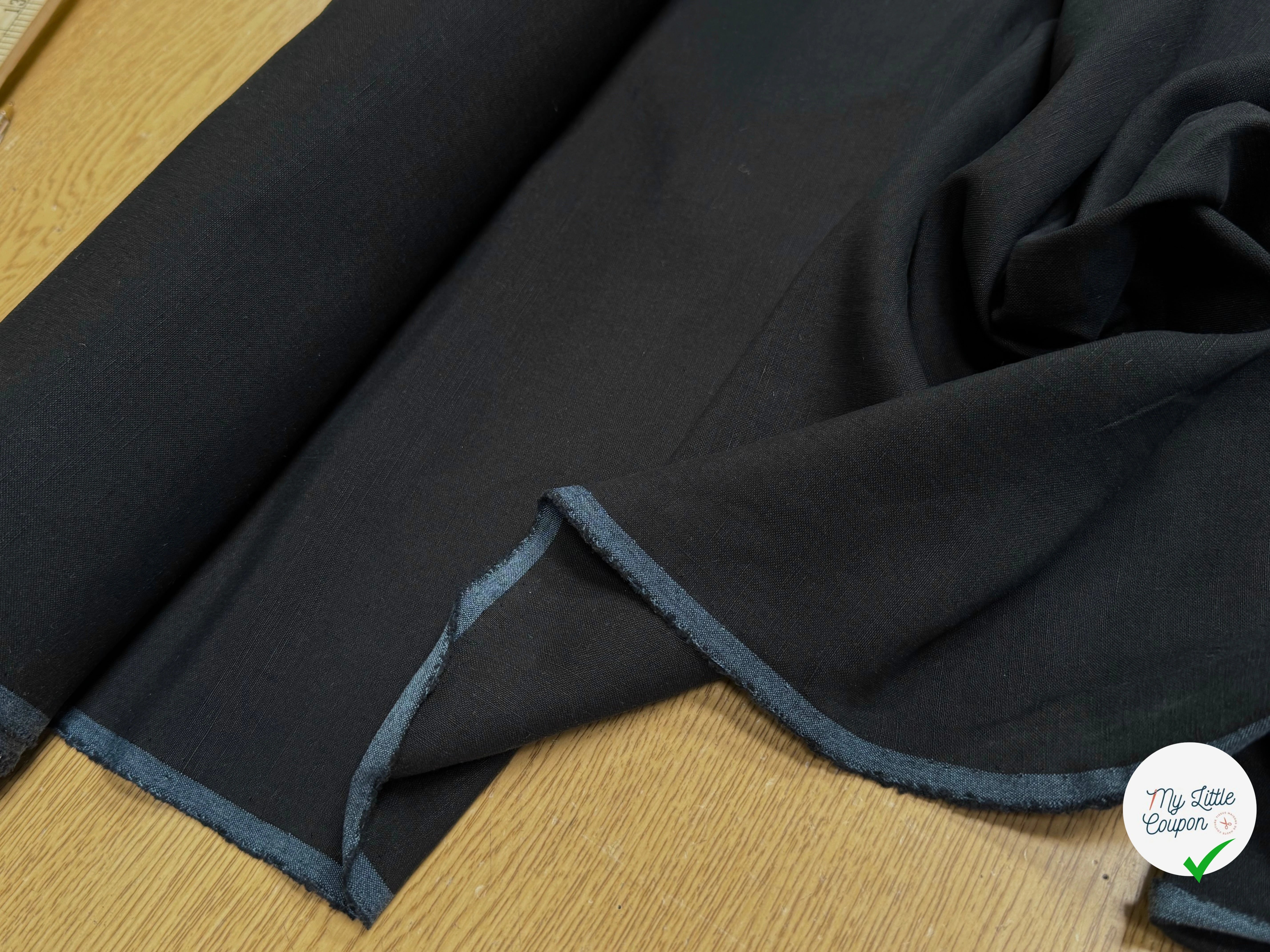 COTON LÉGER TEXTURÉ NOIR - My Little Coupon