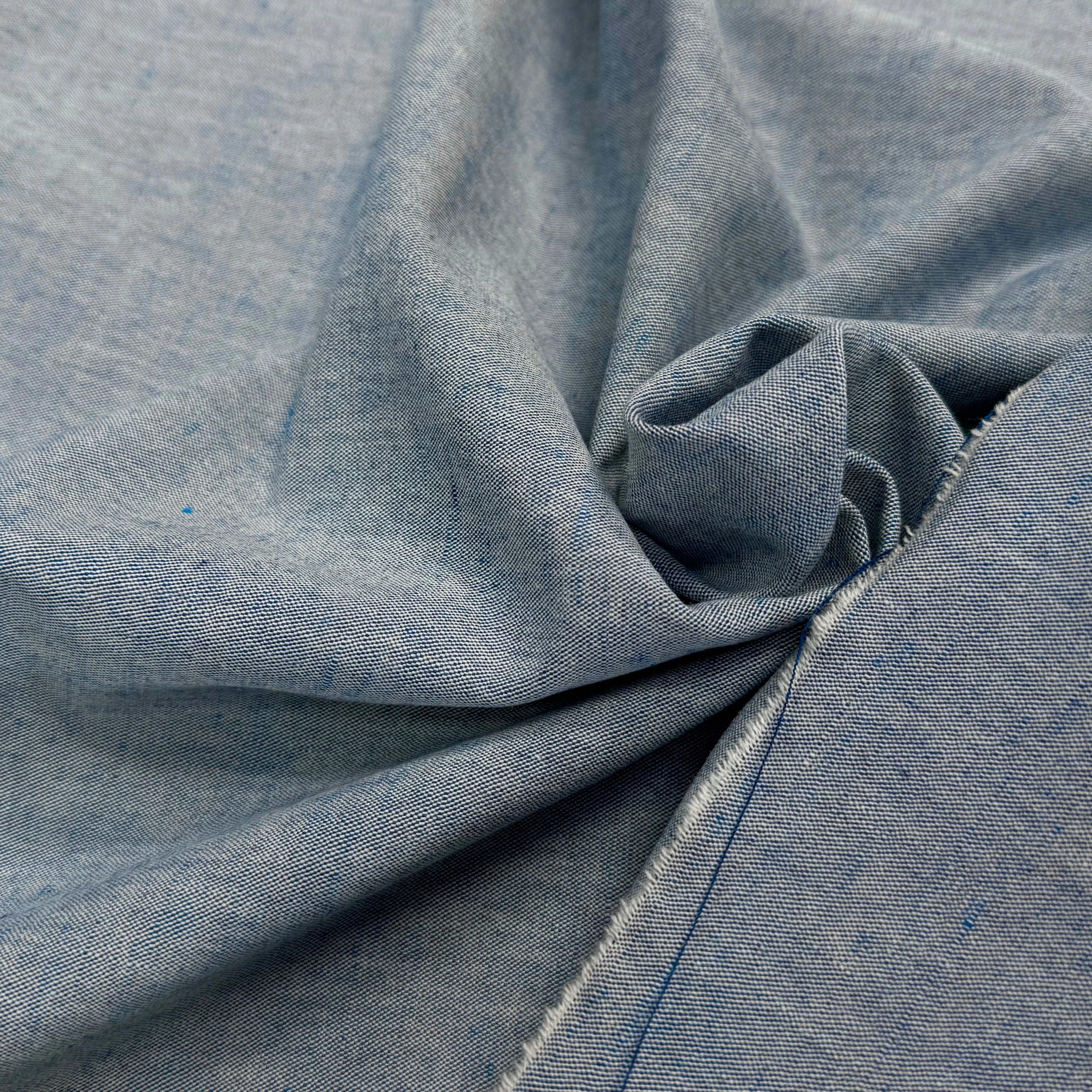 COTON LIN ET VISCOSE STRETCH EFFET JEAN - My Little Coupon