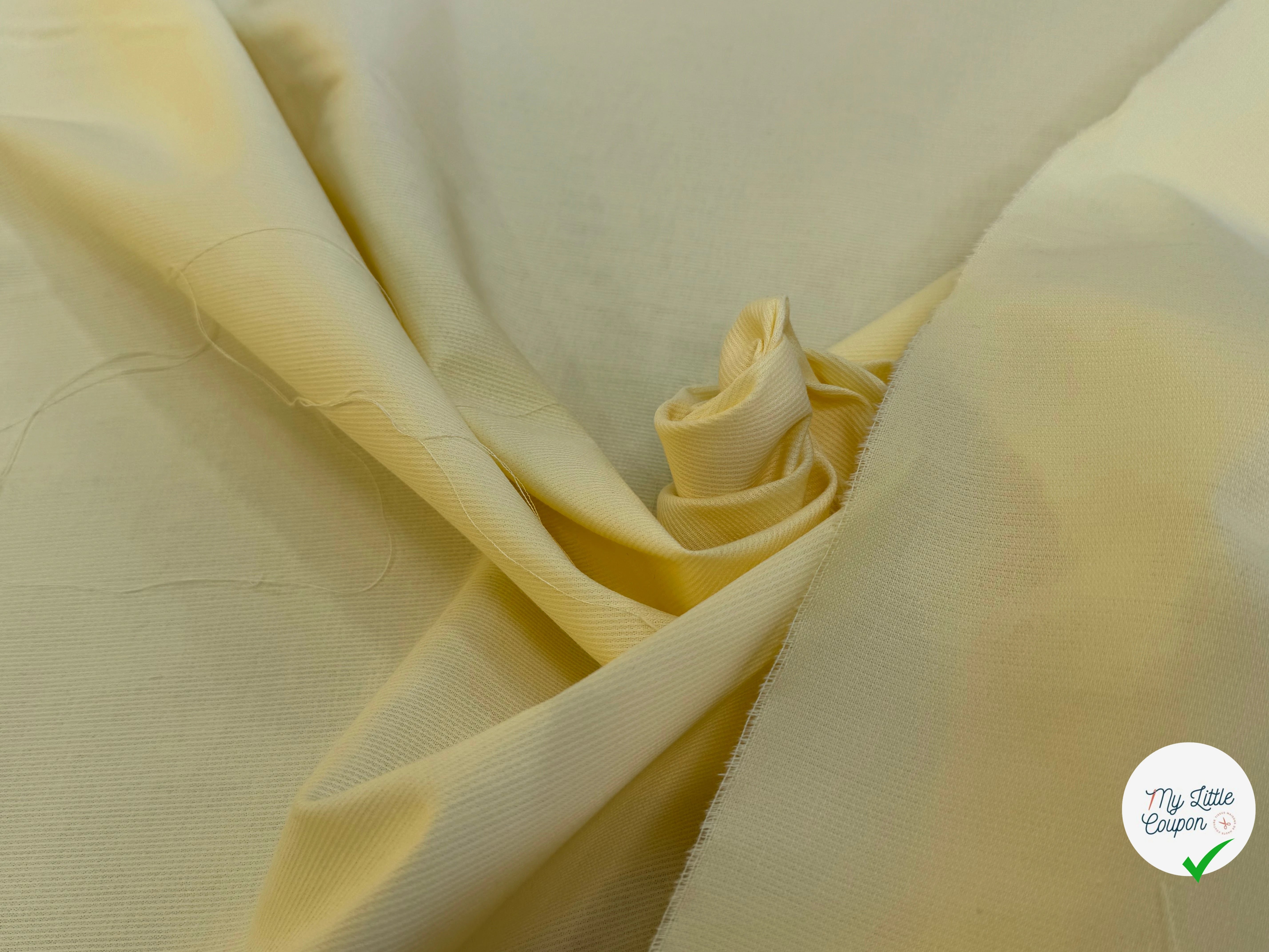 COTON RAYÉ BELLE TENUE JAUNE CLAIR - My Little Coupon