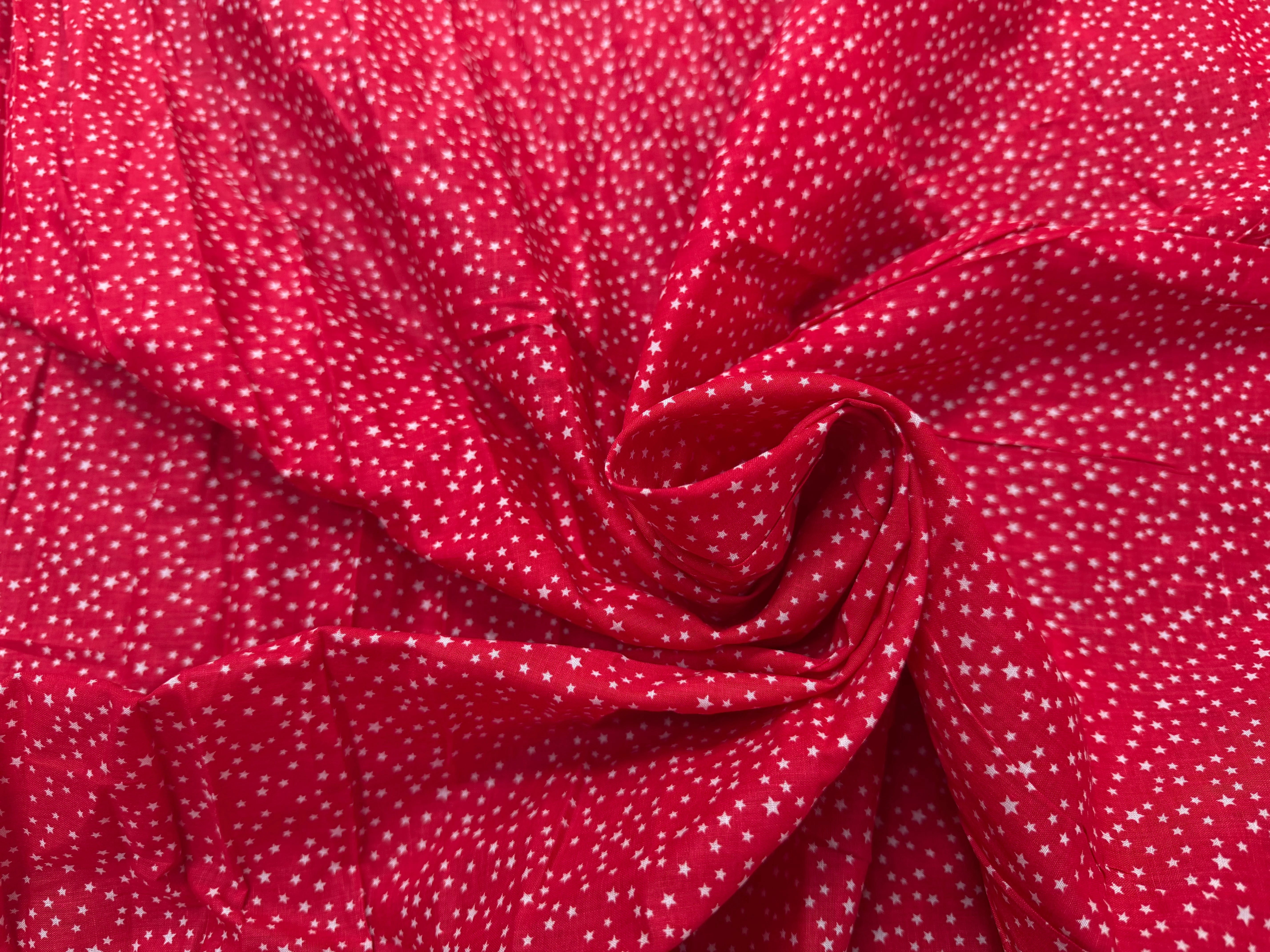 COTON ROUGE ÉTOILÉ BLANC - My Little Coupon