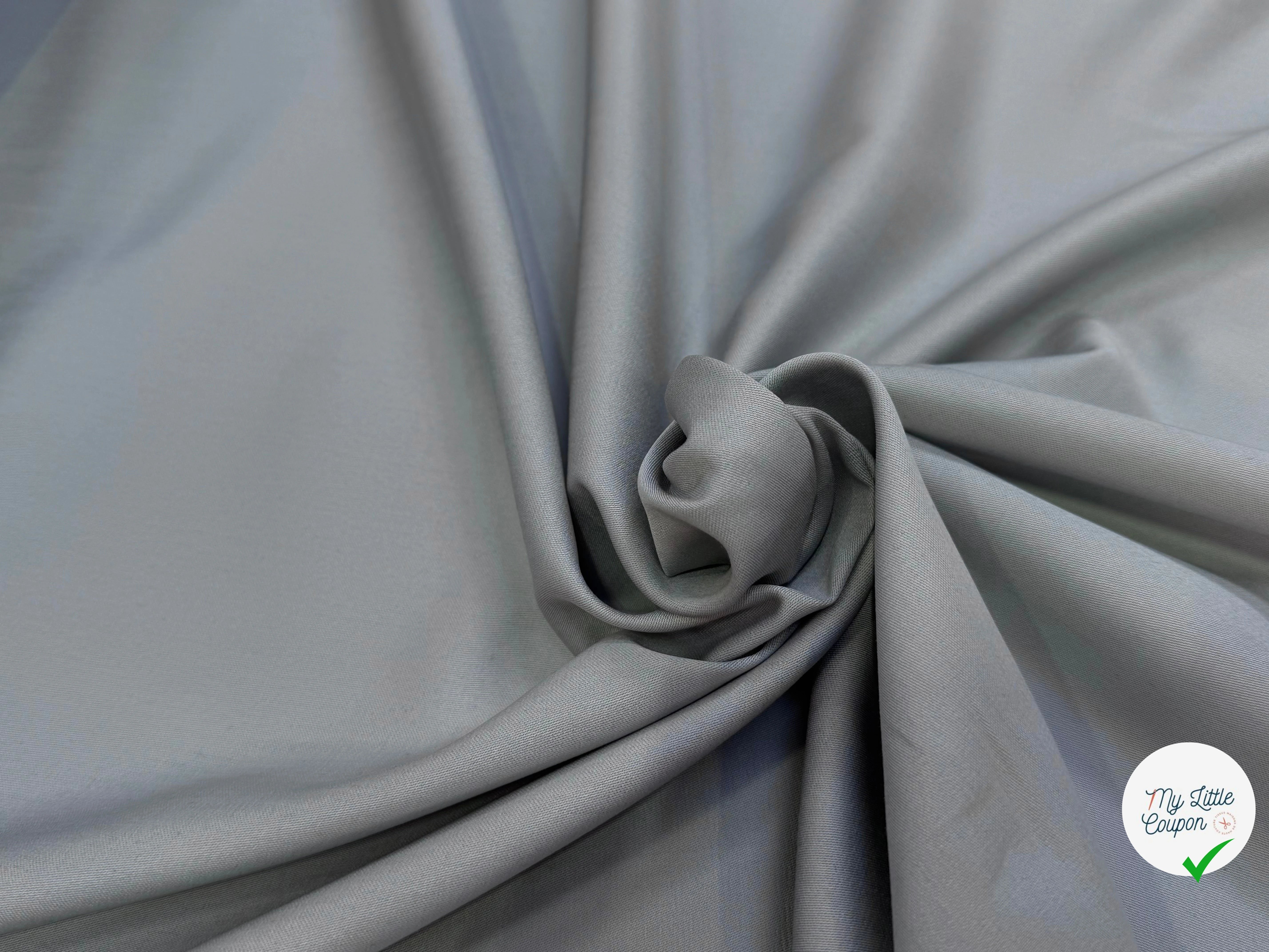 COTON SATIN GRIS DOUX TOUCHÉ - My Little Coupon