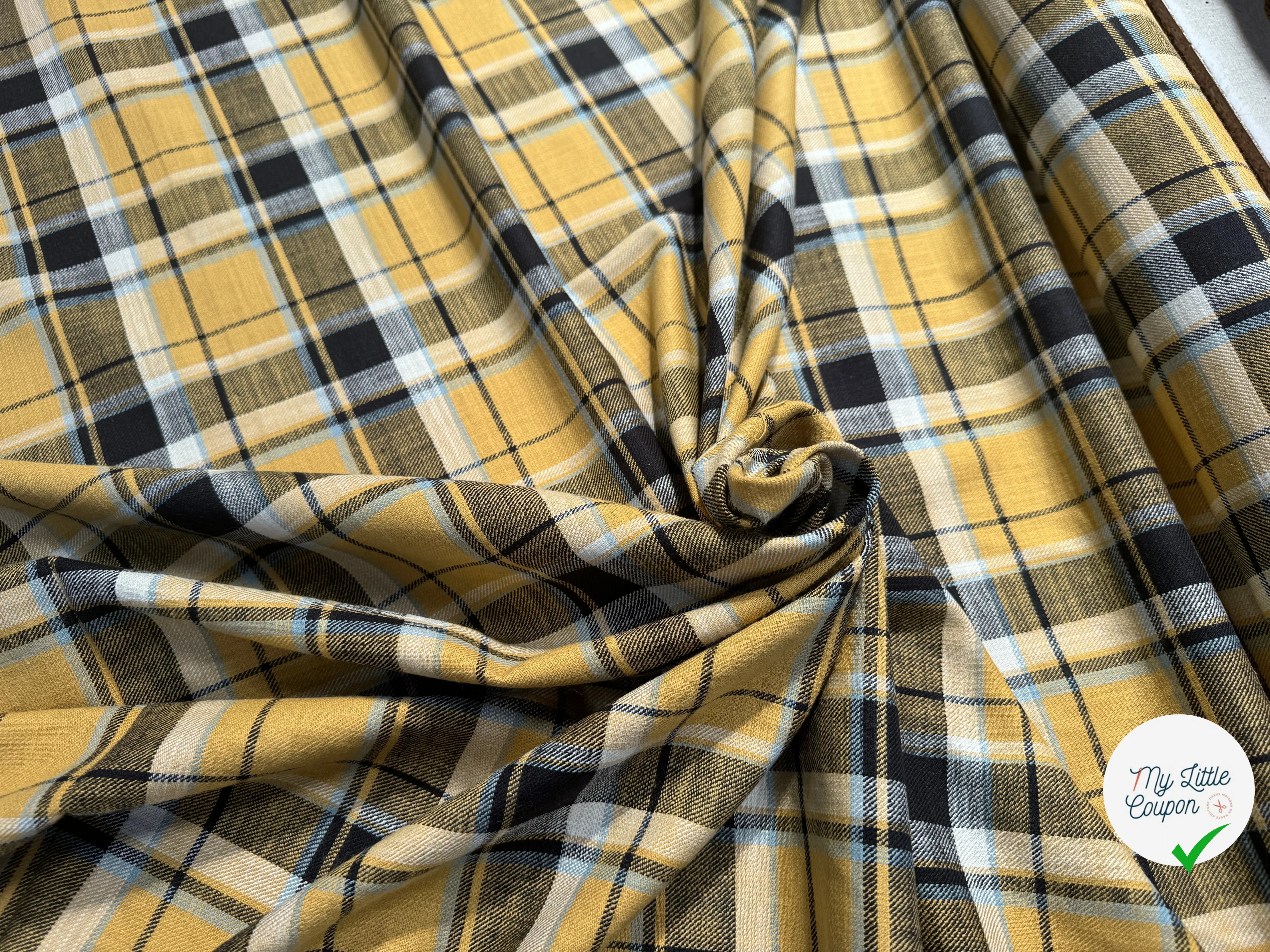 COTON SURCHEMISE TARTAN SERGÉ - My Little Coupon