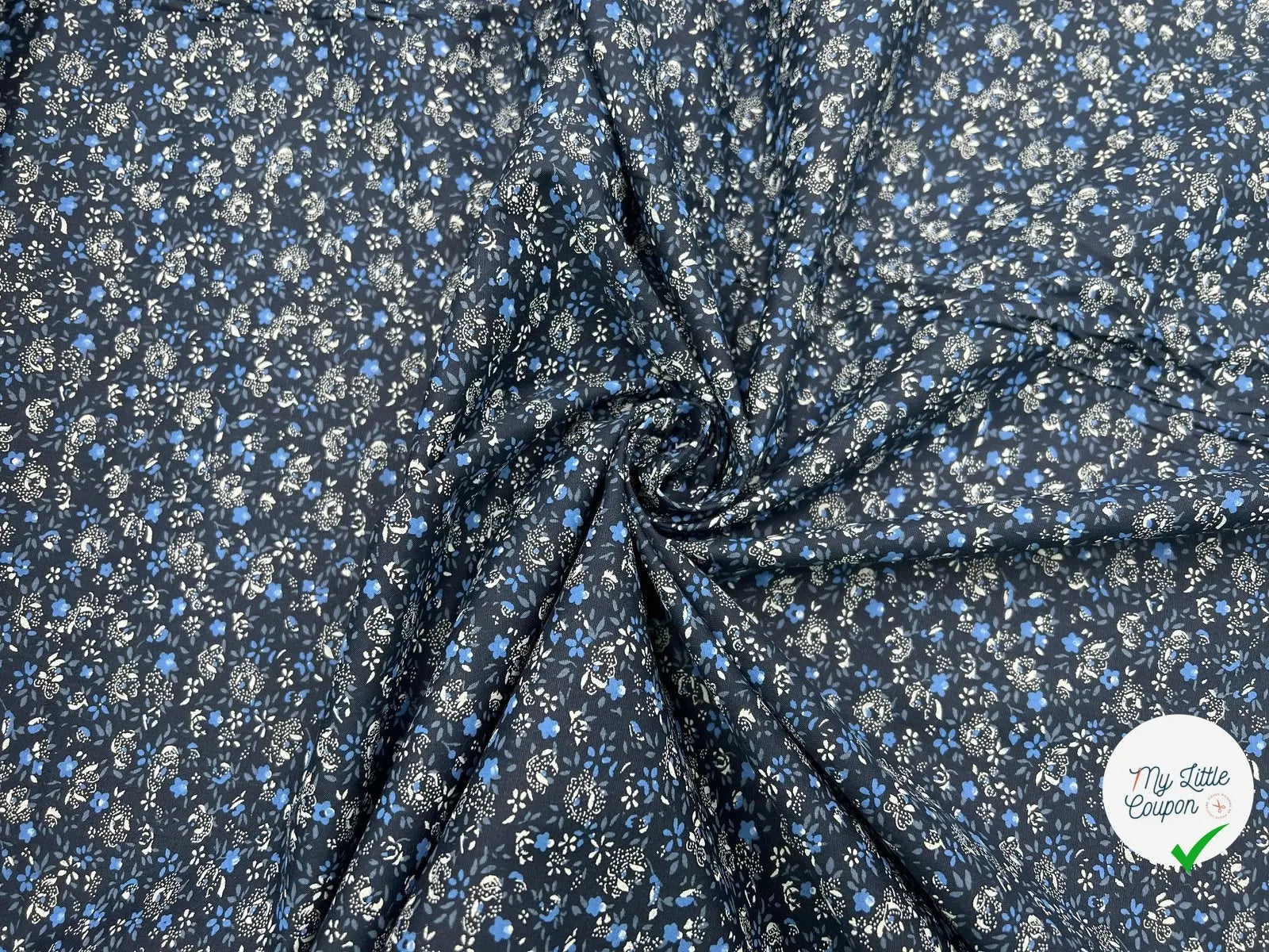 COTONNADE FERMIĂRE IMPRIMĂ VOIE LACTĂE DE FLEURS - My Little Coupon - tissu - coudre