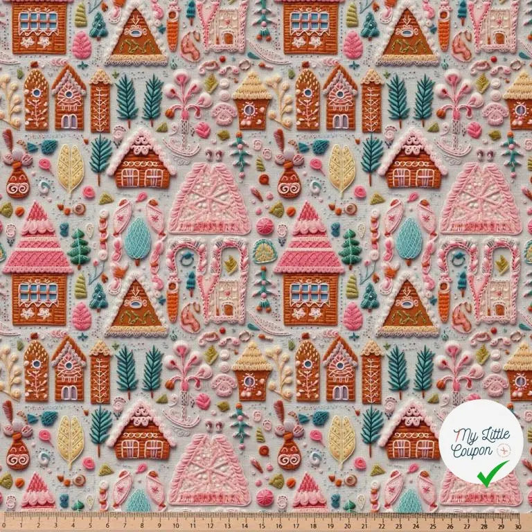 COTONNADE HANCEL GRIS / ROSE 1E NUM Y1 150 - My Little Coupon