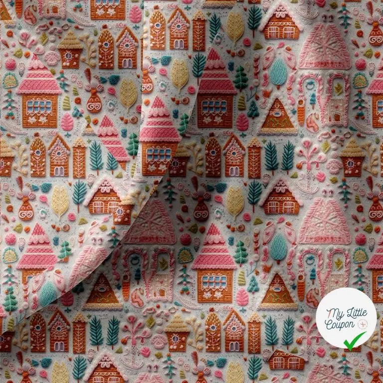 COTONNADE HANCEL GRIS / ROSE 1E NUM Y1 150 - My Little Coupon