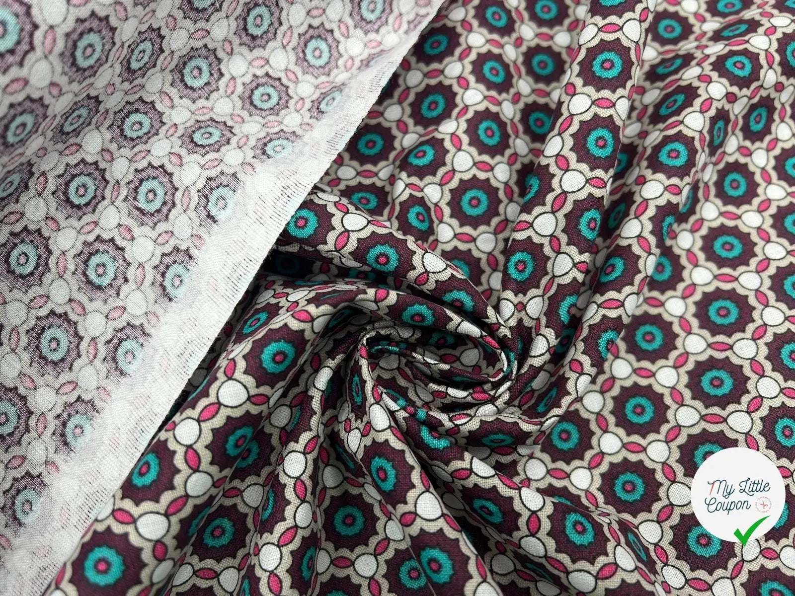 COTONNADE IMPRIMĂE FAĂON TABLIER VINTAGE - My Little Coupon - tissu - coudre