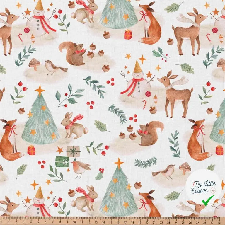 COTONNADE KEMI BLANC / ROUGE 1E NUM Y1 150 - My Little Coupon