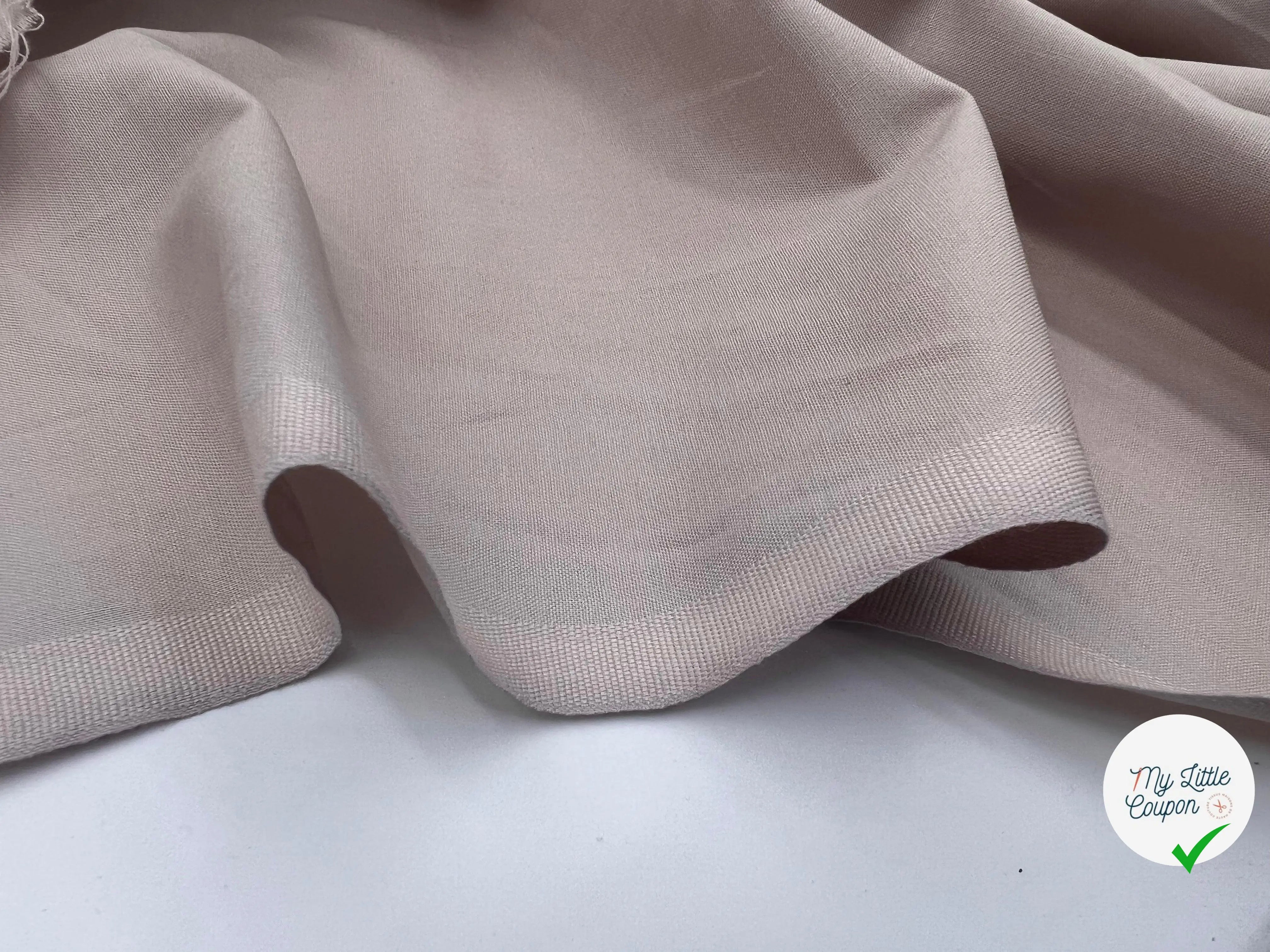 COTONNADE UNIE GRIS ROCHER CLAIR - My Little Coupon - tissu - coudre