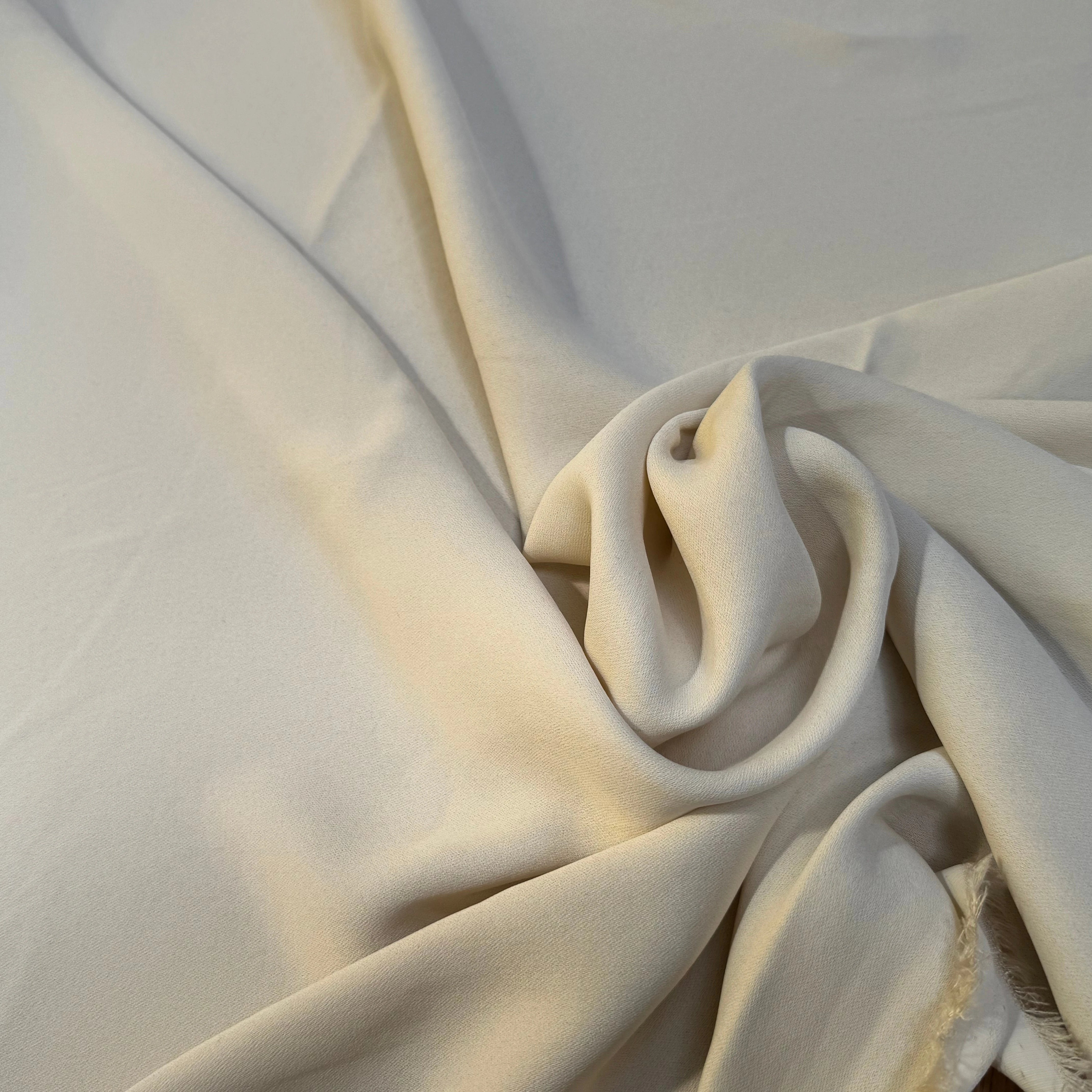 CREPE 100% VISCOSE FLUIDE SUPER TOMBÉ BEIGE CAFÉ AU LAIT - My Little Coupon