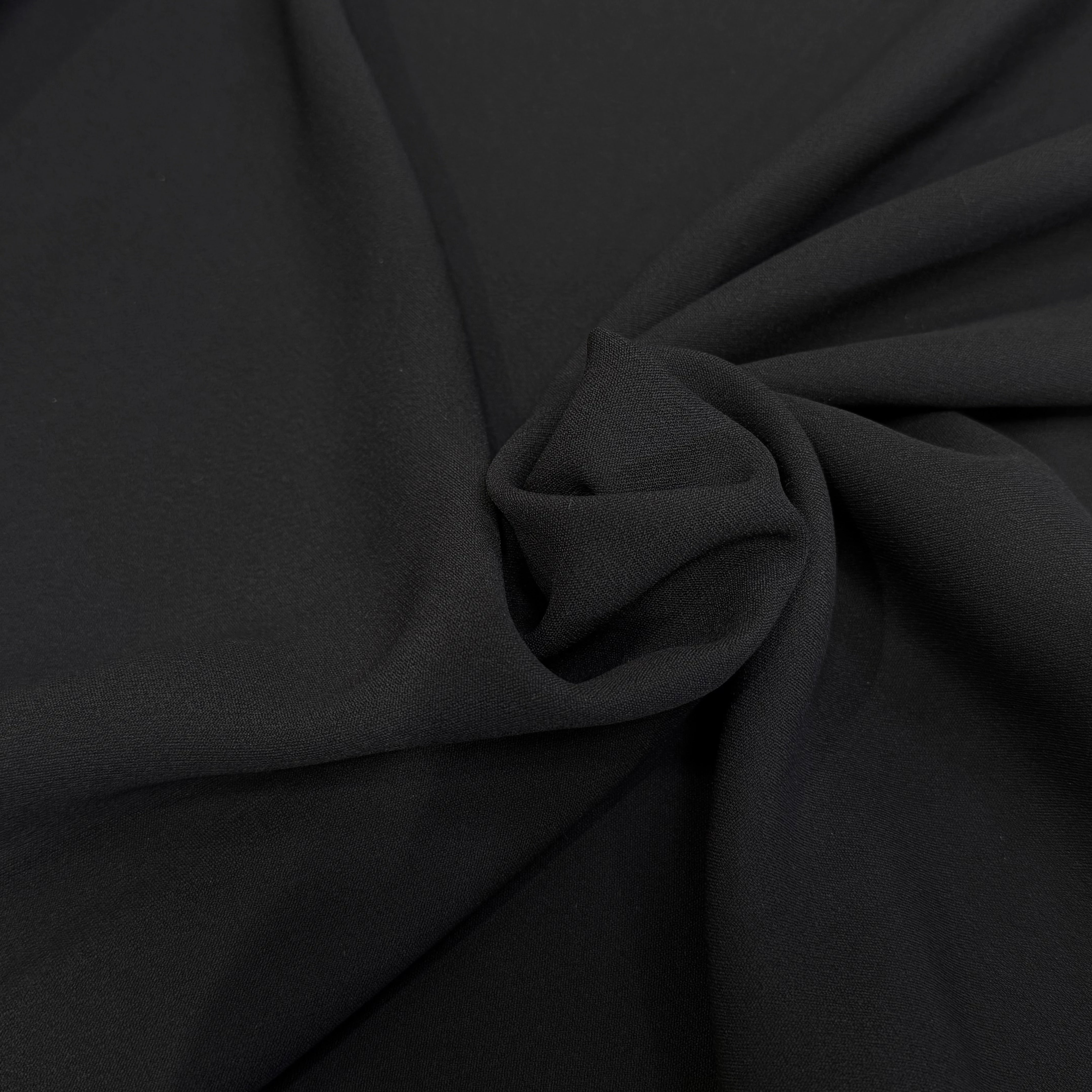 CRÊPE ACÉTATE VISCOSE NOIR - My Little Coupon