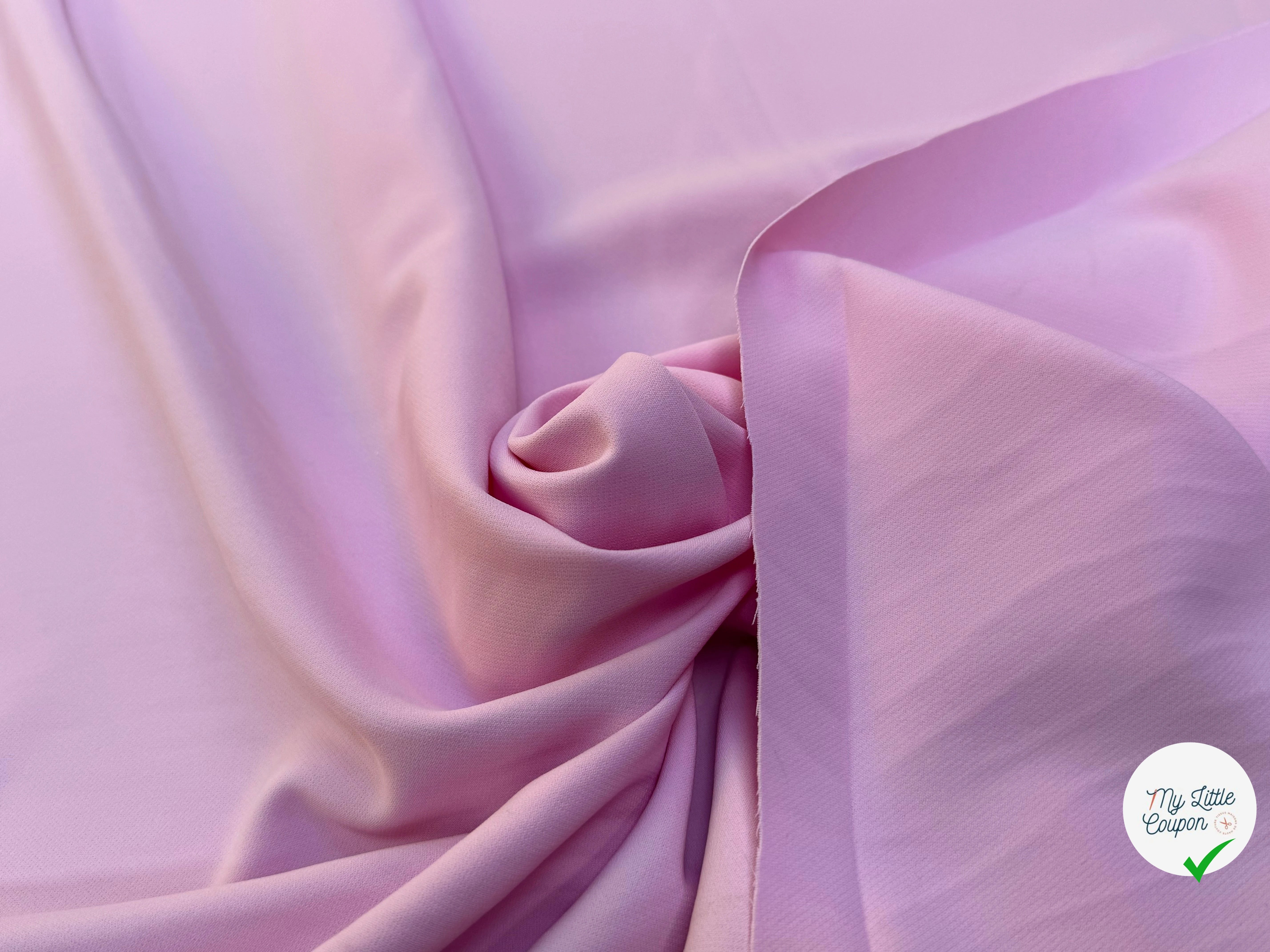 CREPE BEAU TOMBÉ LIGHT PINK STRETCH - My Little Coupon