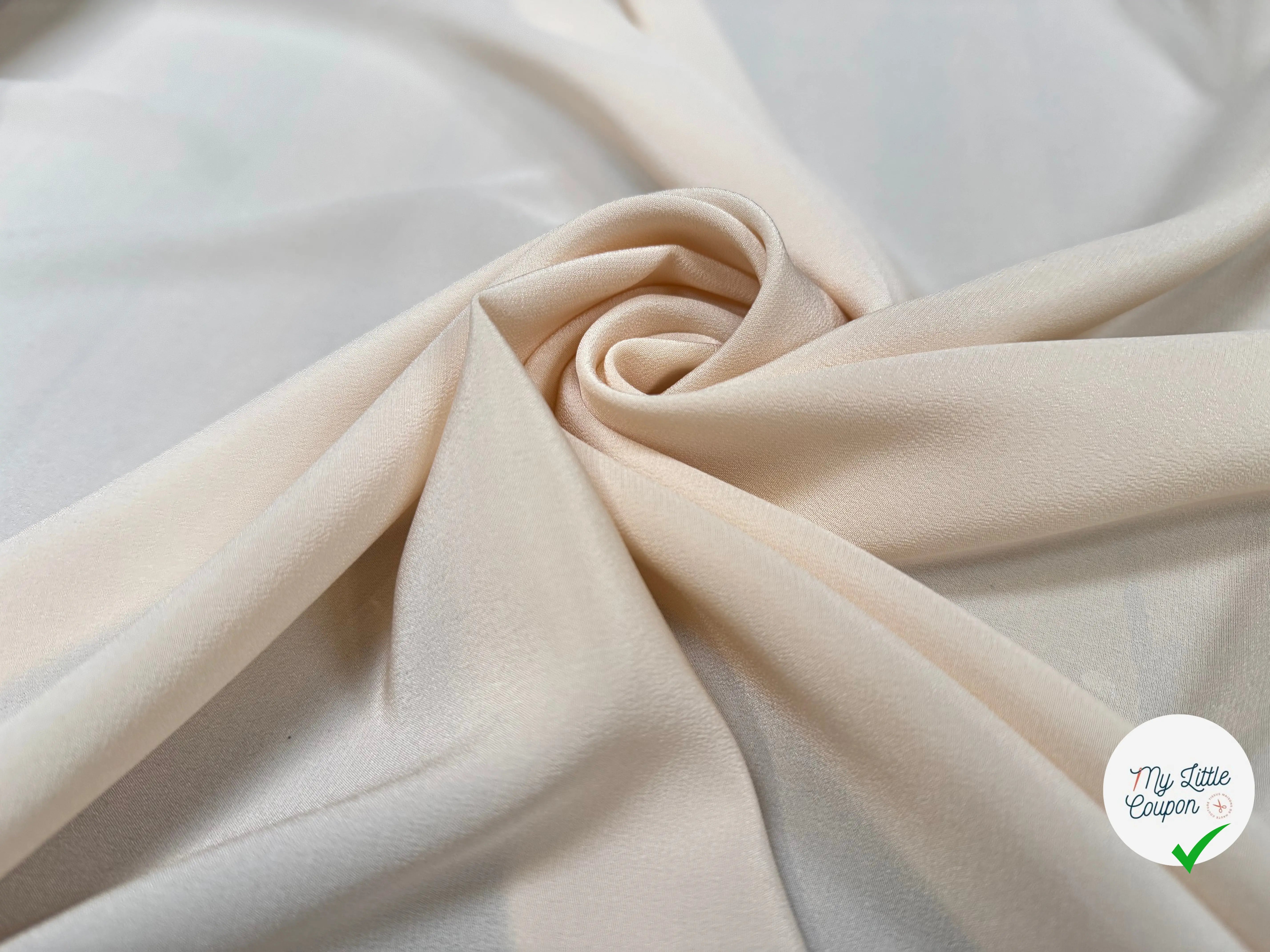 CREPE DE CHINE 100% SOIE, Misty Beige - My Little Coupon
