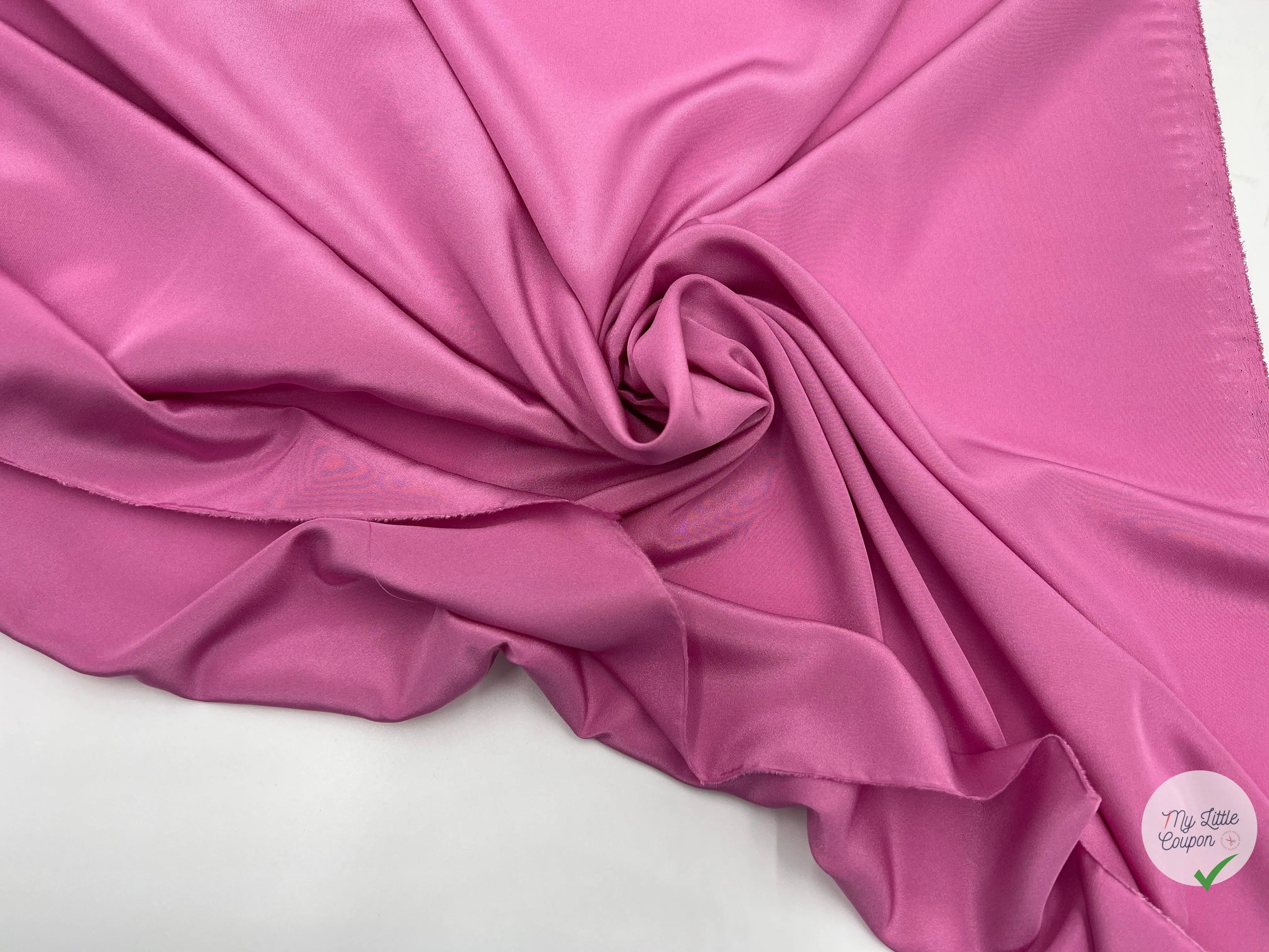 CRĂPE DE CHINE LĂGER STRETCH ROSE - My Little Coupon - tissu - coudre