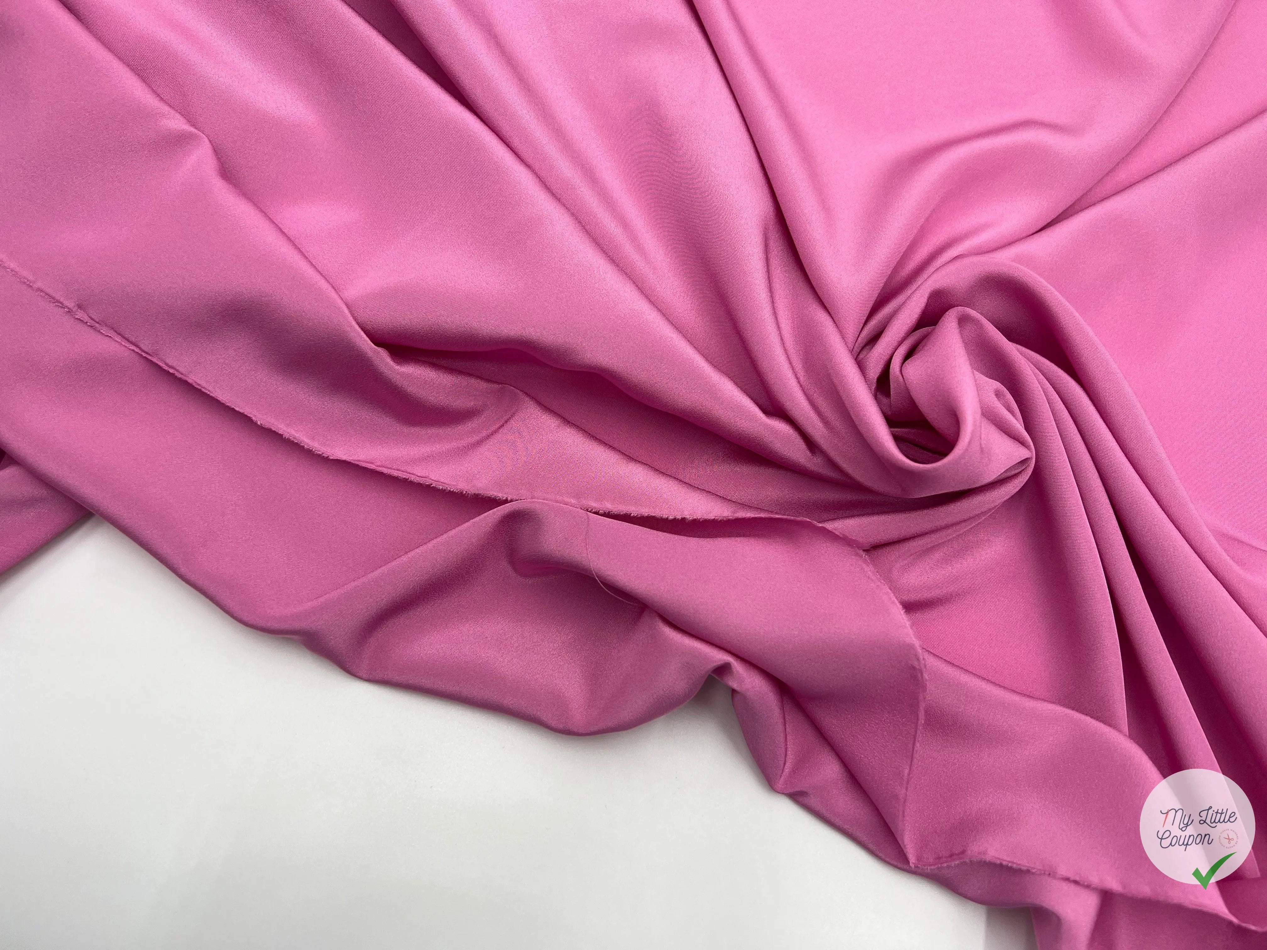 CRĂPE DE CHINE LĂGER STRETCH ROSE - My Little Coupon - tissu - coudre
