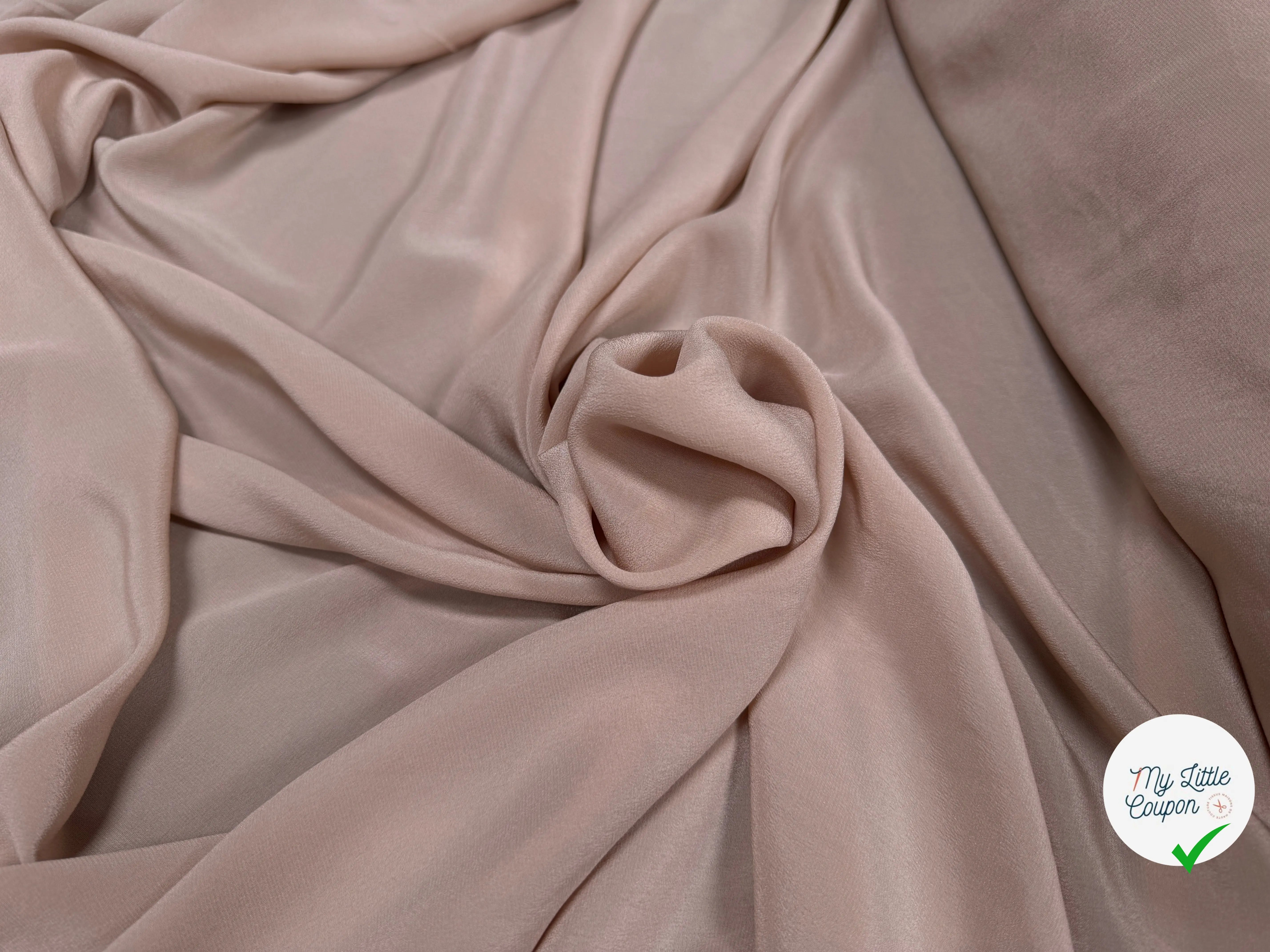 CRÊPE DE CHINE SOIE NUDE STRETCH - My Little Coupon