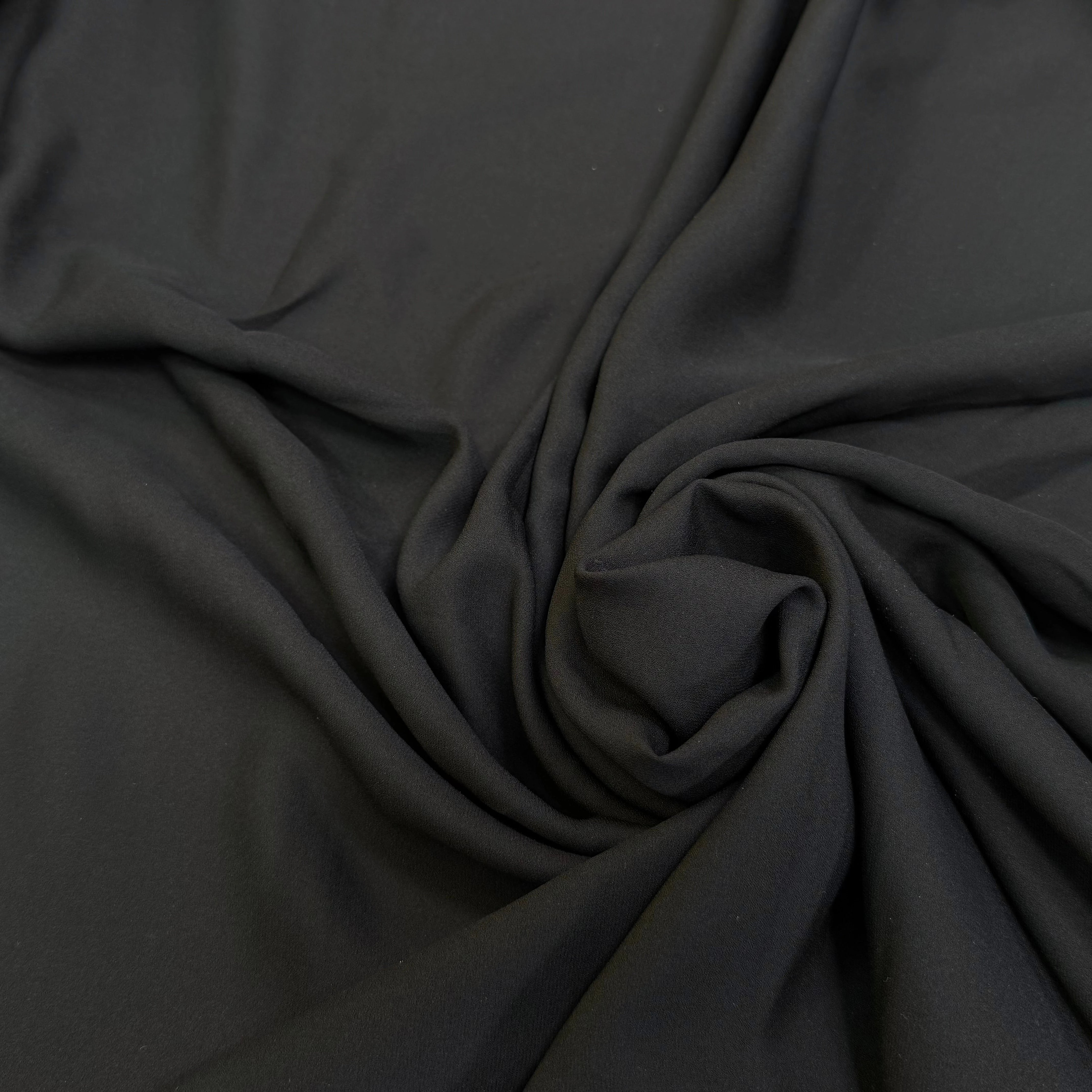CREPE DE SOIE FLUIDE BLACK 100% SOIE - My Little Coupon