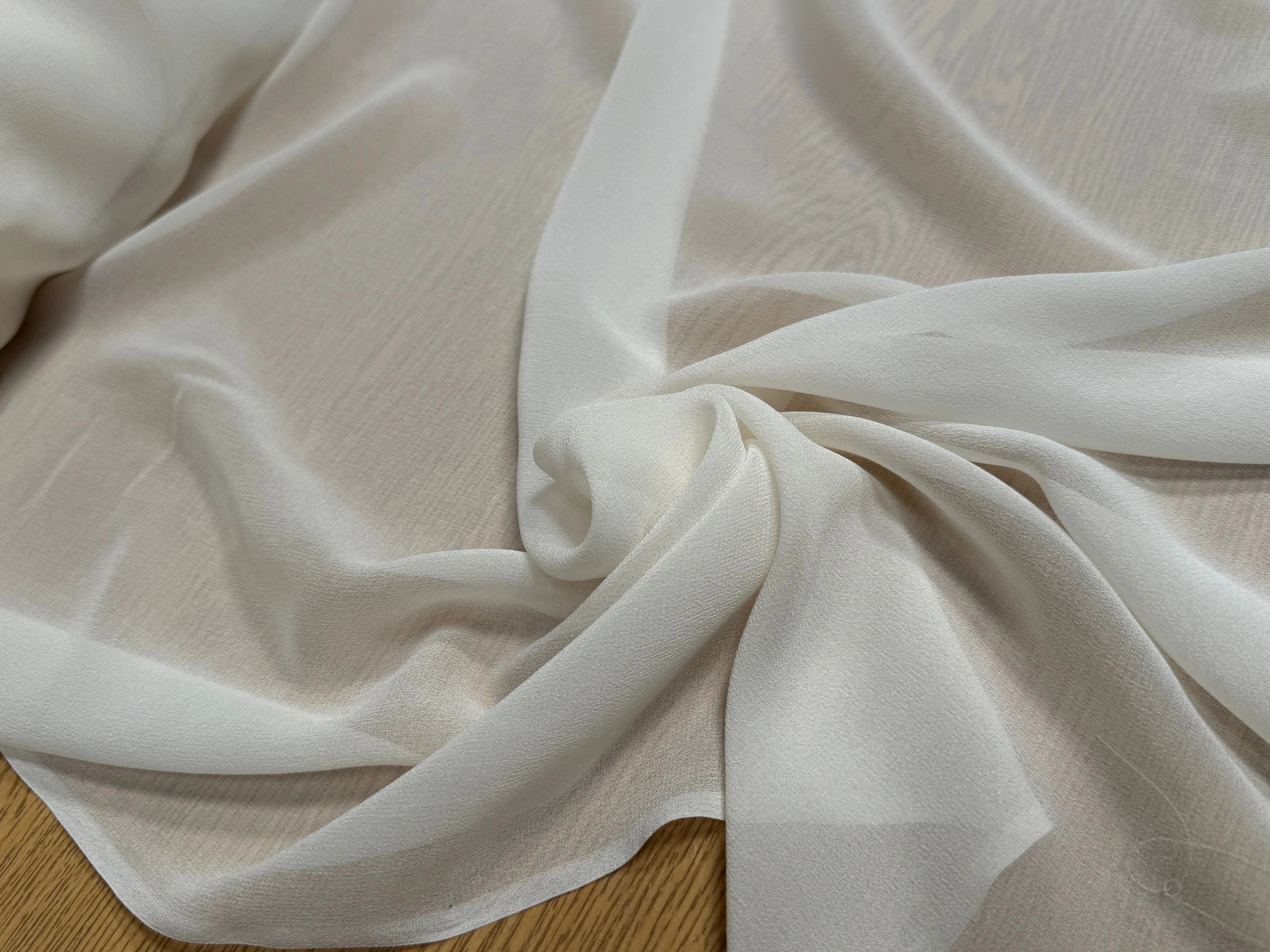 CREPE DE SOIE FLUIDE BLANC CASSÉ 115 DE LAIZE - My Little Coupon