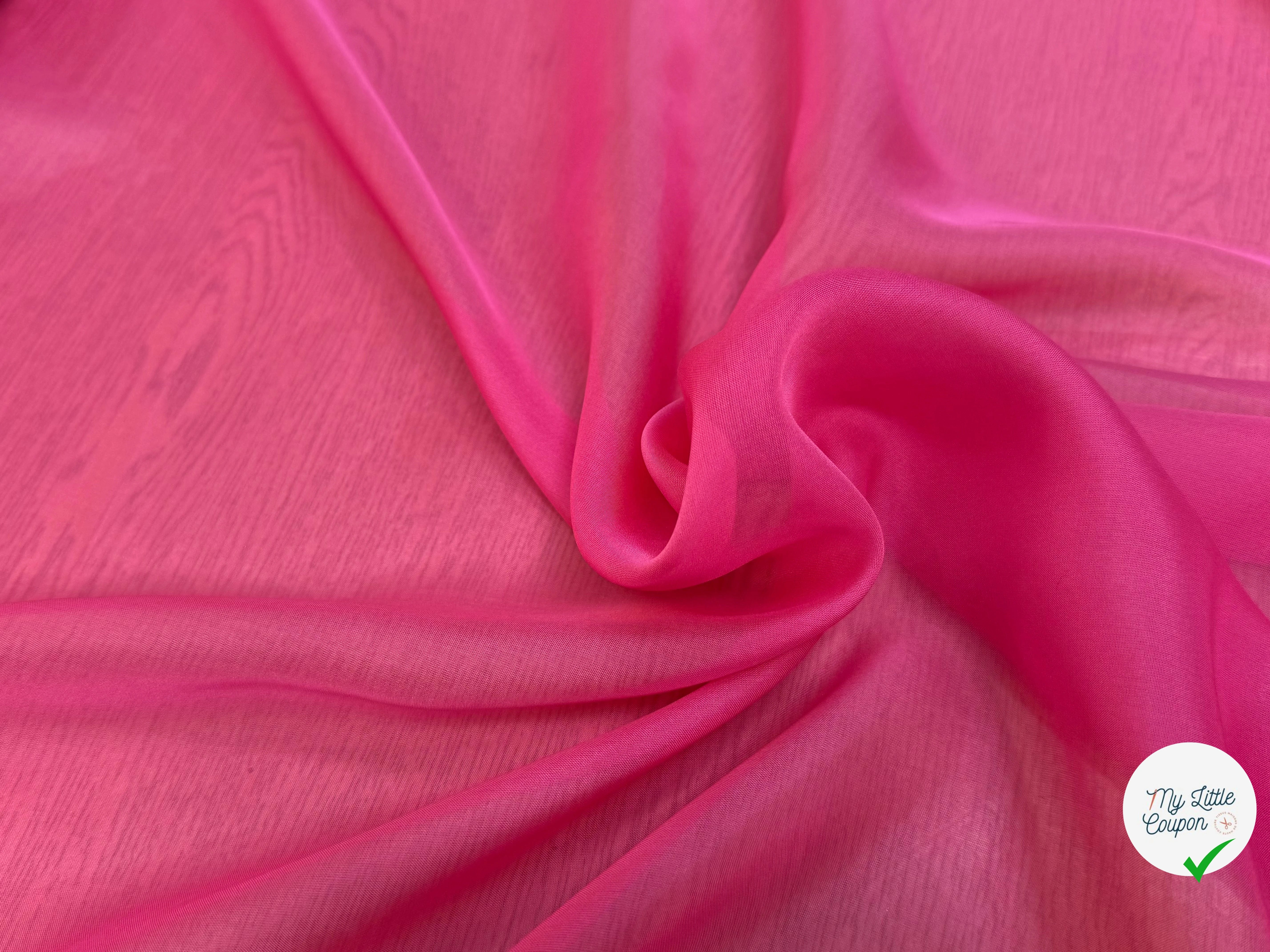 CRÊPE DE SOIE FLUIDE ROSE BONBON🍭 - My Little Coupon