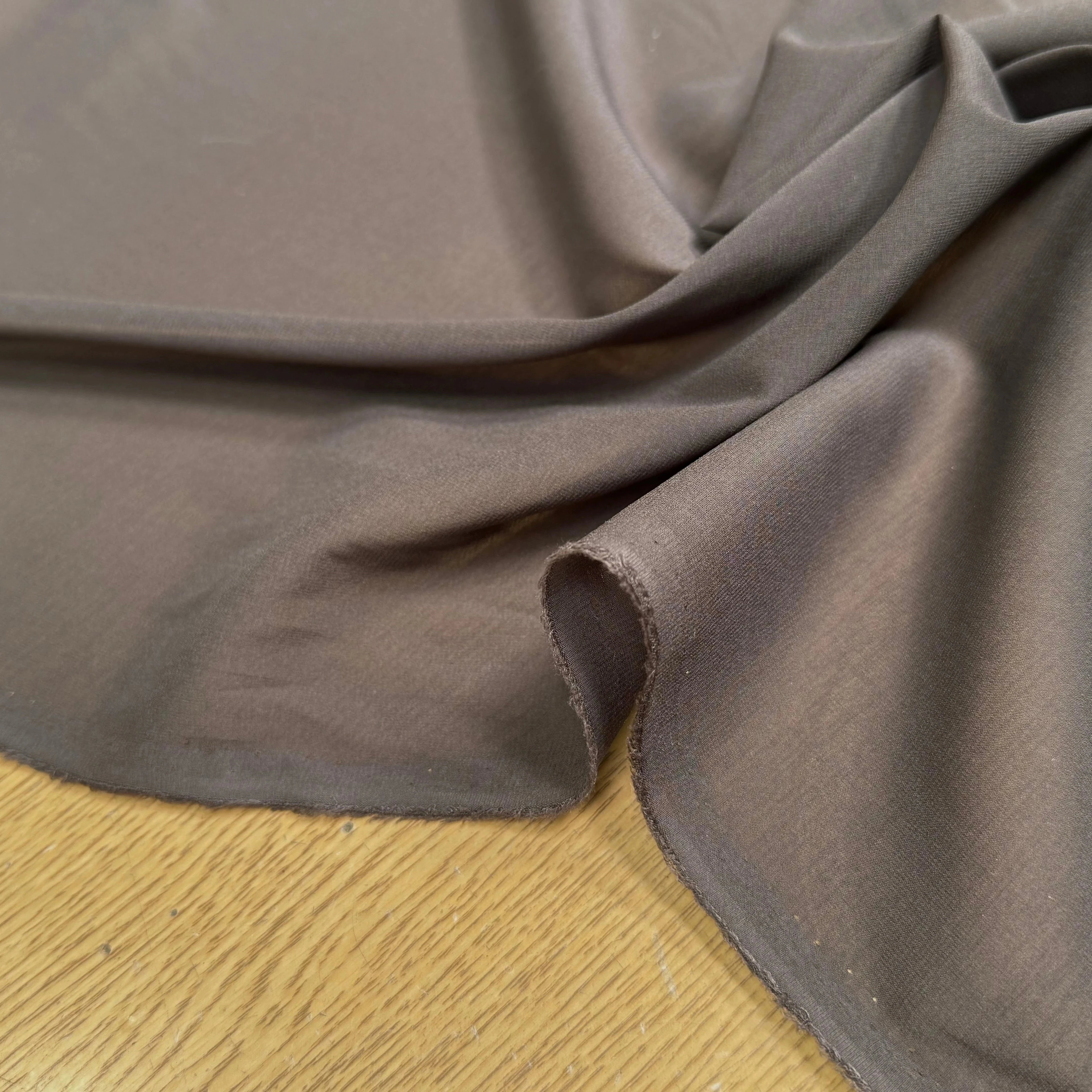 CREPE DE SOIE LAIZE 100 MARRON - My Little Coupon