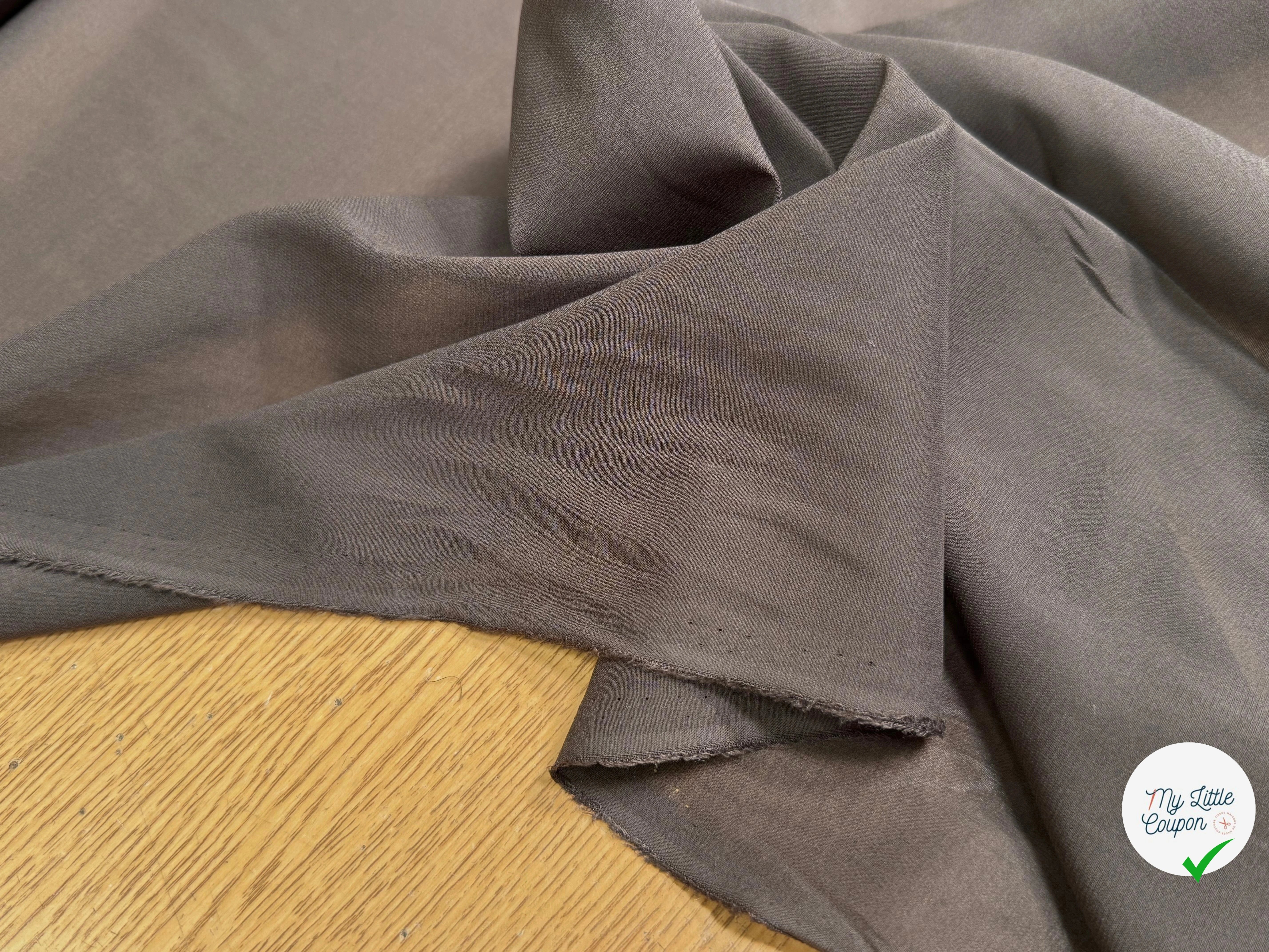 CREPE DE SOIE LAIZE 100 MARRON - My Little Coupon