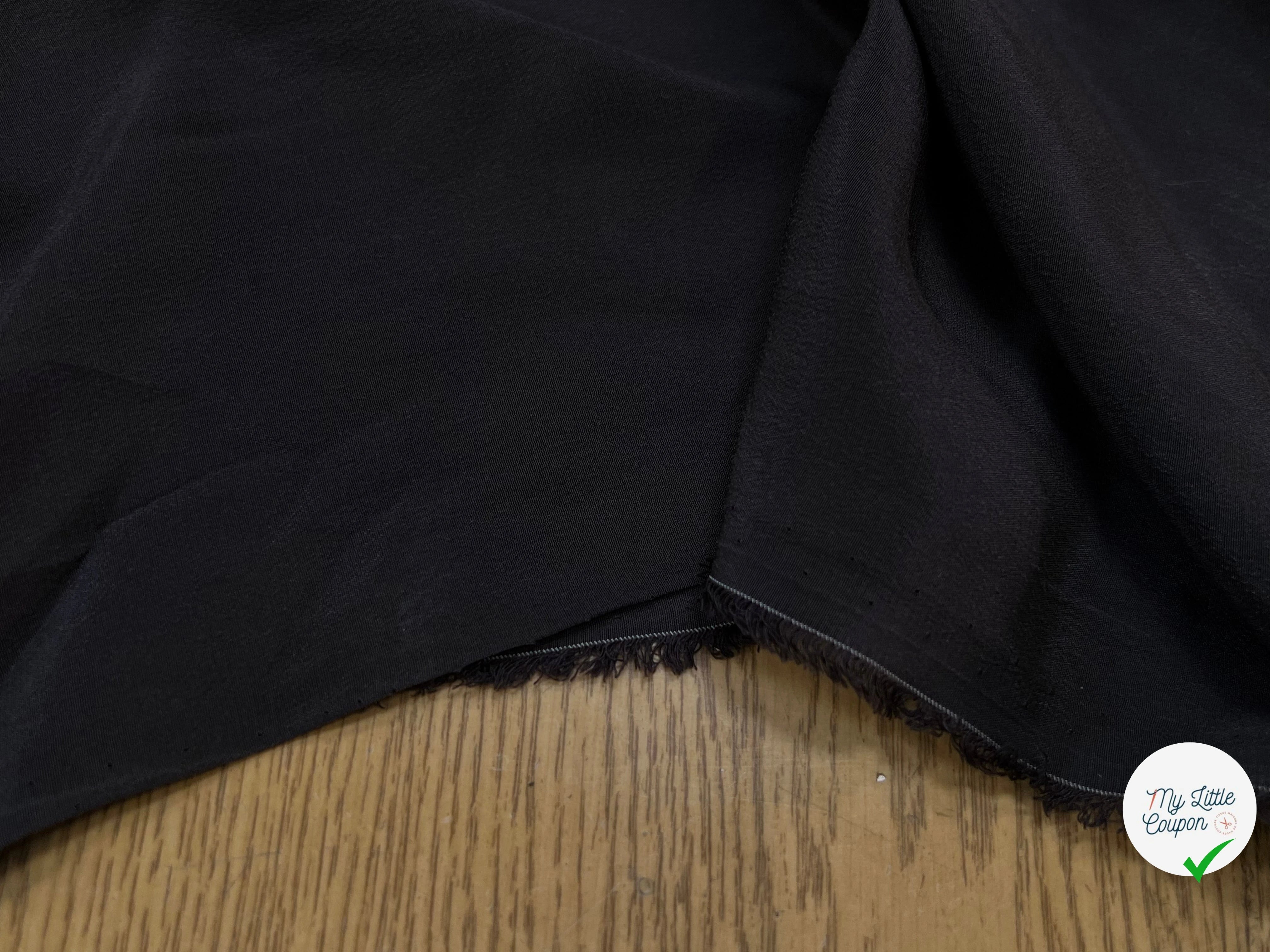 CRÈPE DE SOIE MARRON FONCÉ 100% SOIE 140CM - My Little Coupon