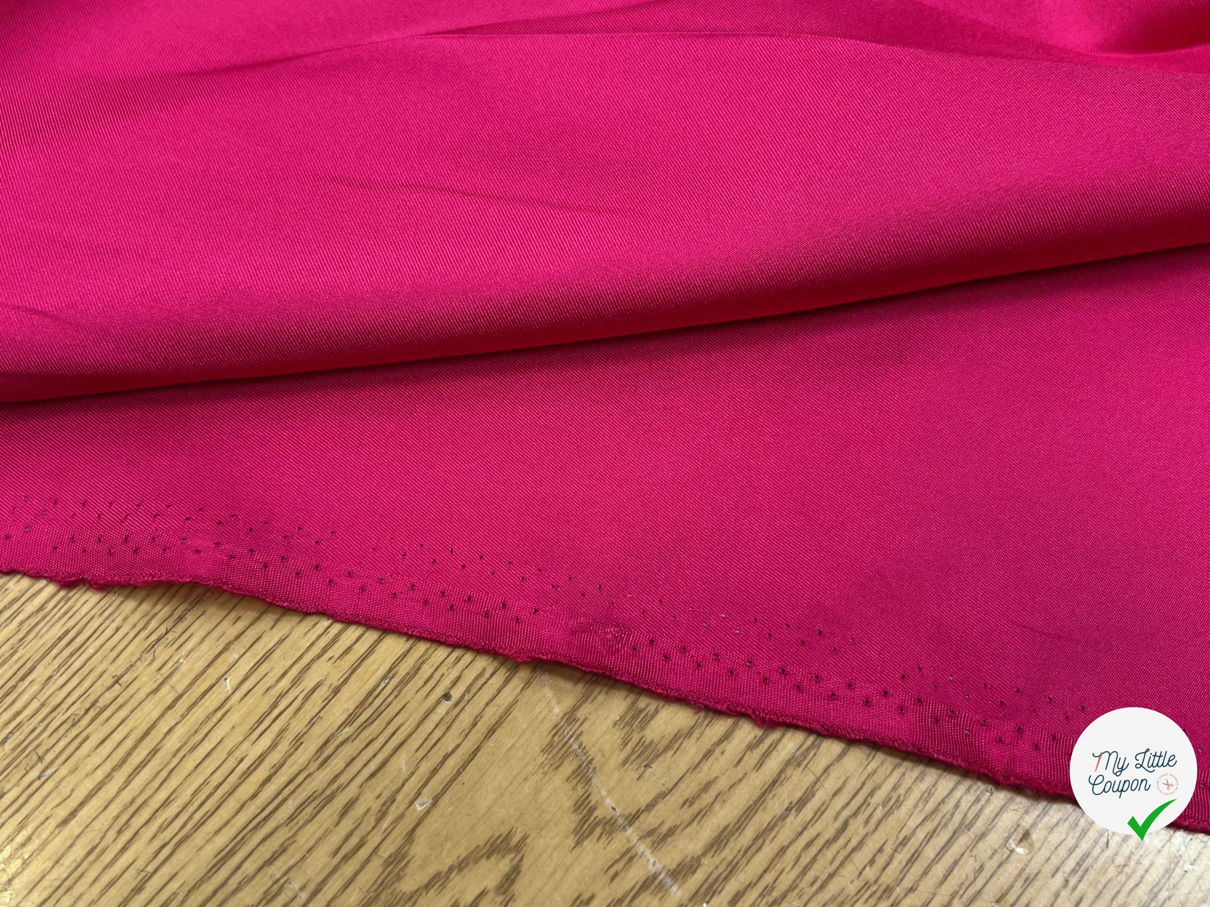 CREPE DE SOIE ROSE 100% SOIE 140CM - My Little Coupon