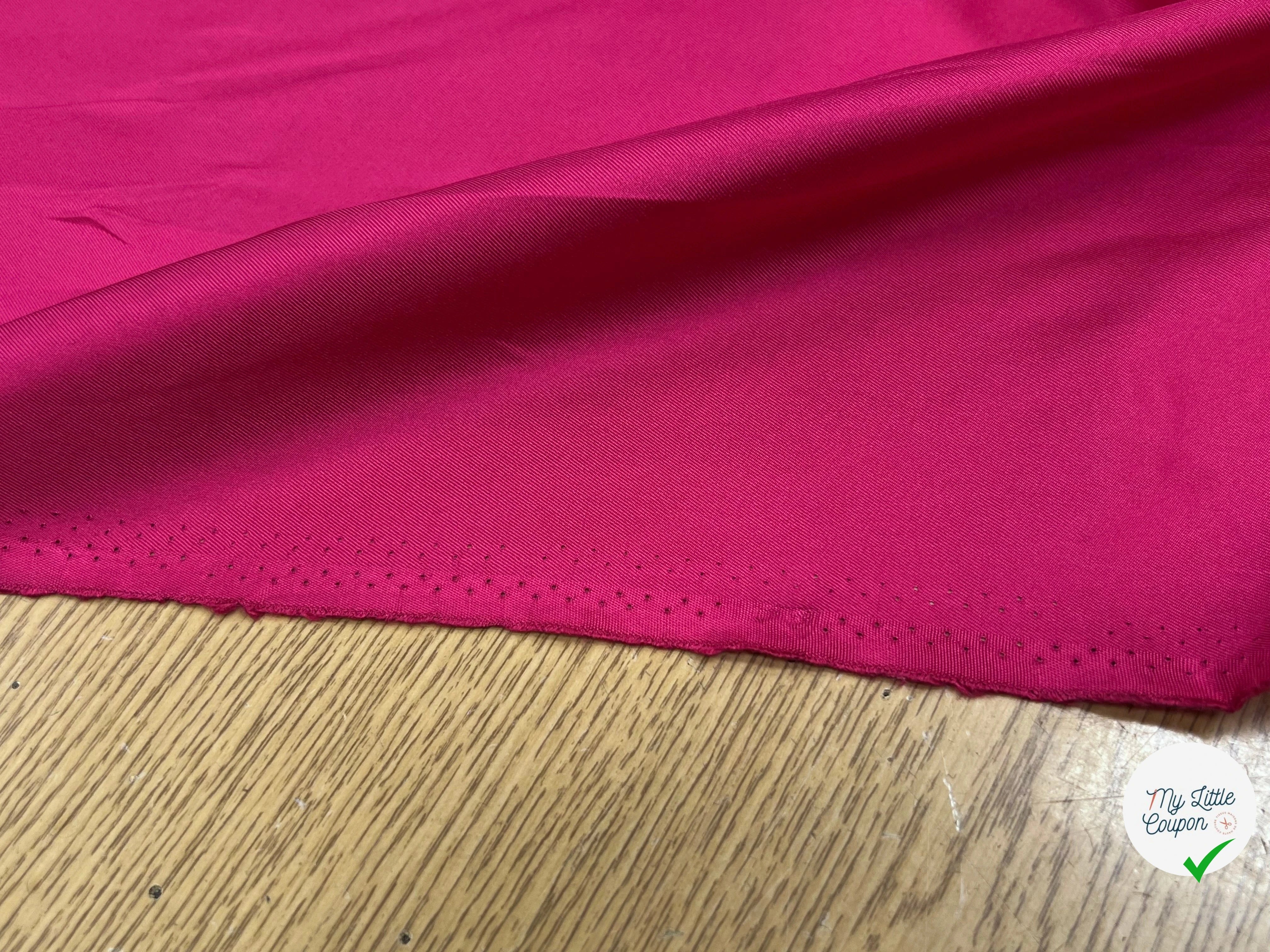CREPE DE SOIE ROSE 100% SOIE 140CM - My Little Coupon