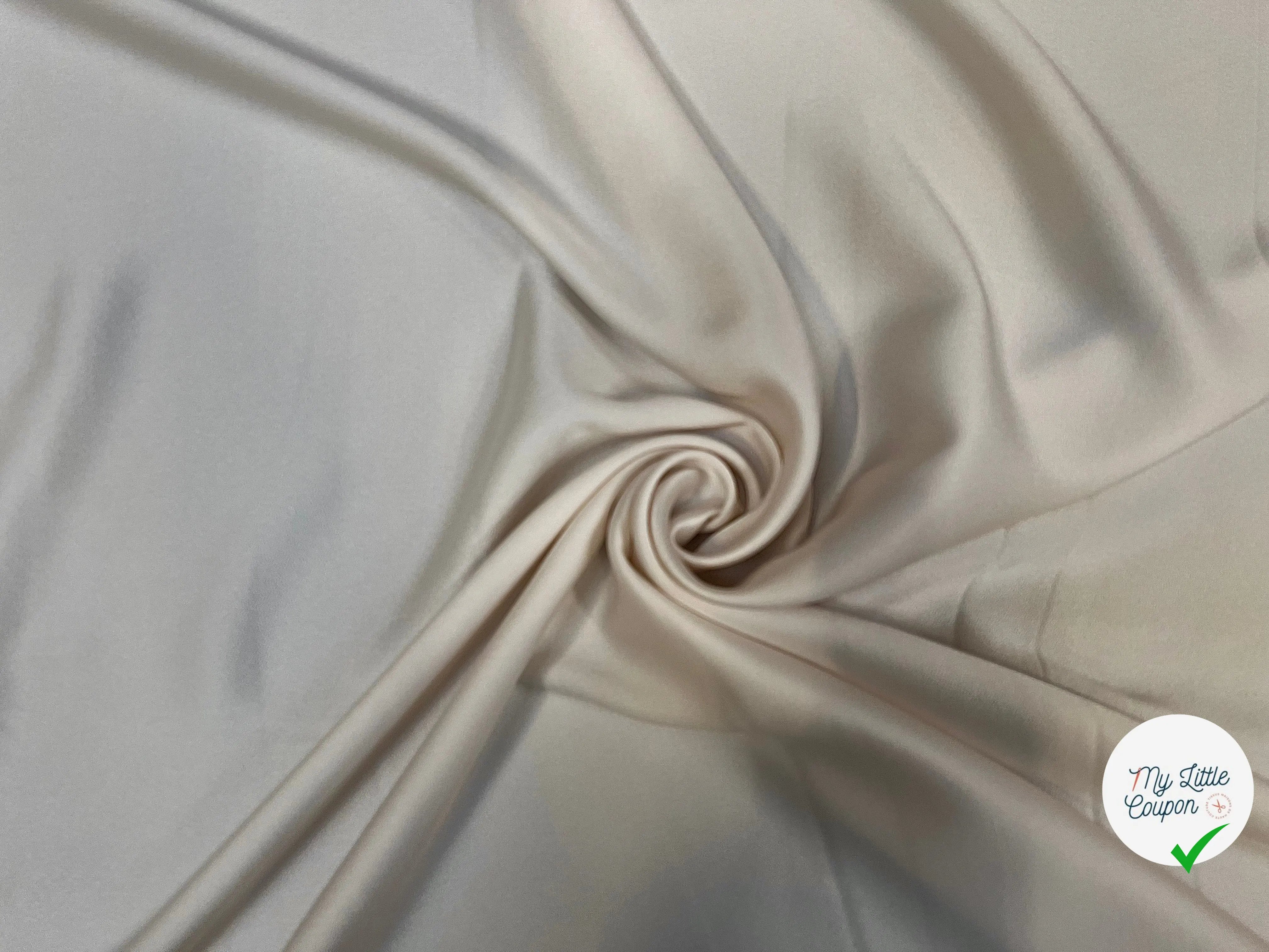CRÊPE ENVERS SATIN ECRU - My Little Coupon