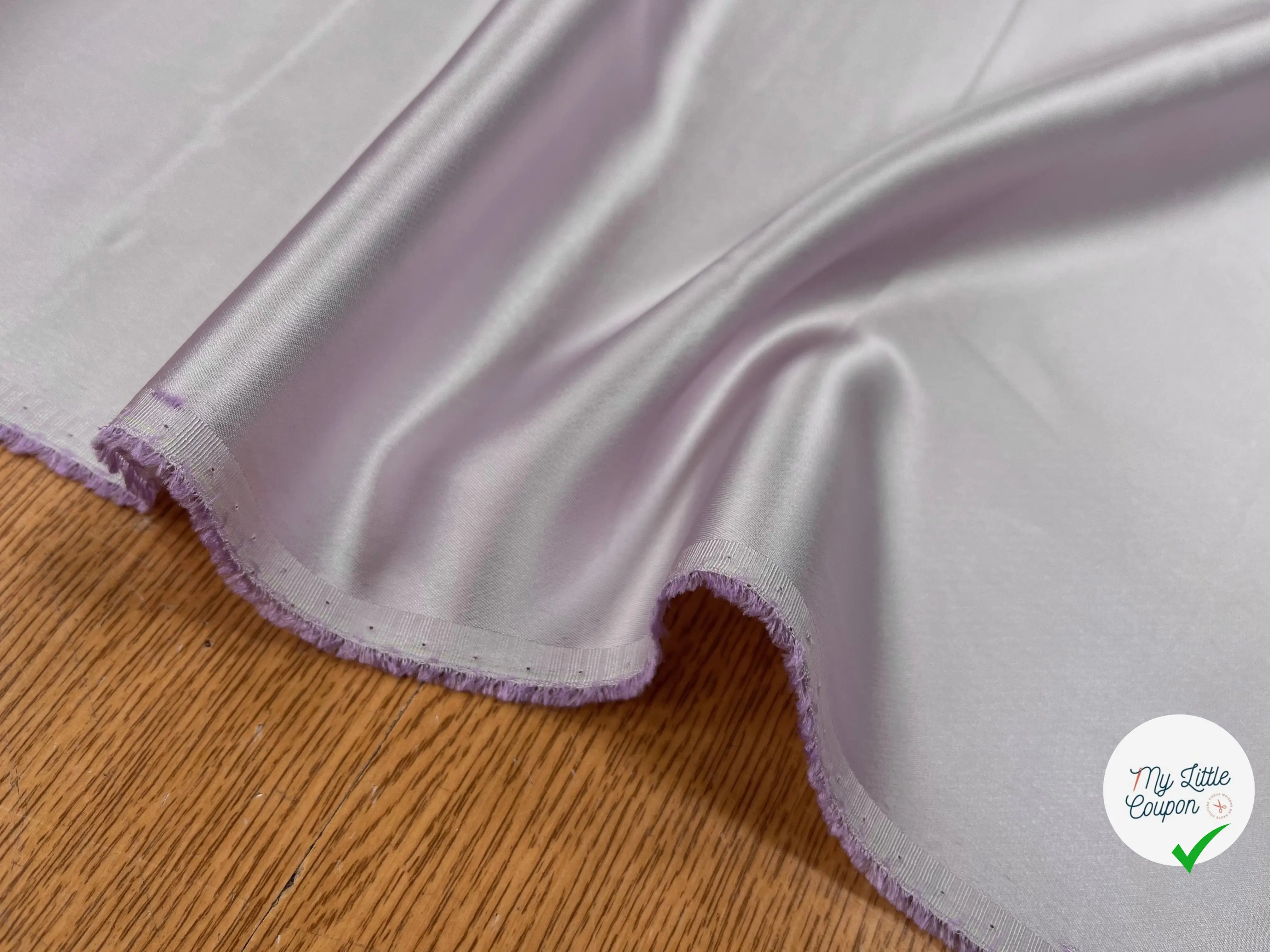 CREPE ENVERS SATIN VISCOSE LAVANDE CLAIR - My Little Coupon