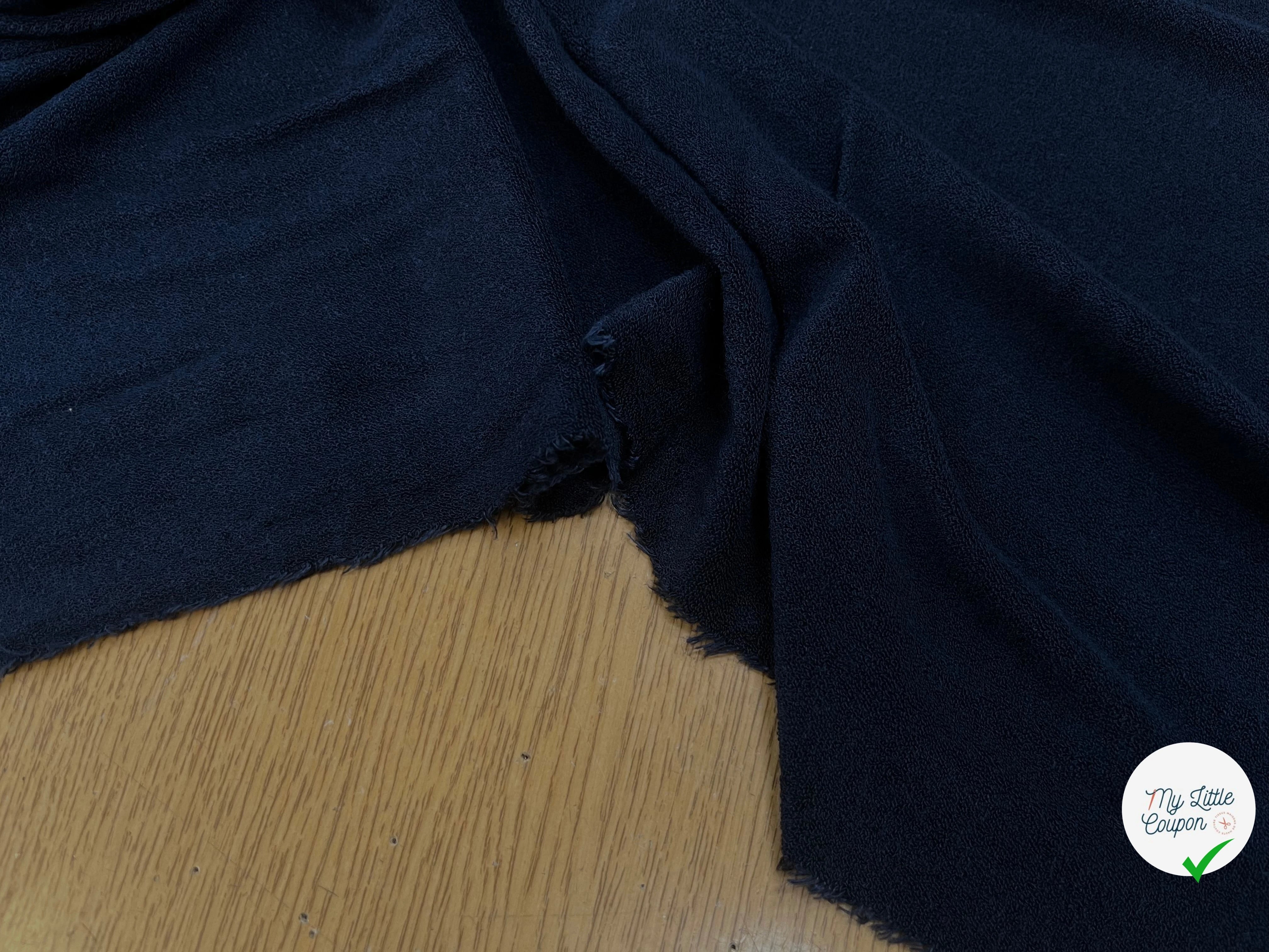 CREPE EPONGE ÉPONGE STRETCH NOISE BLUE - My Little Coupon