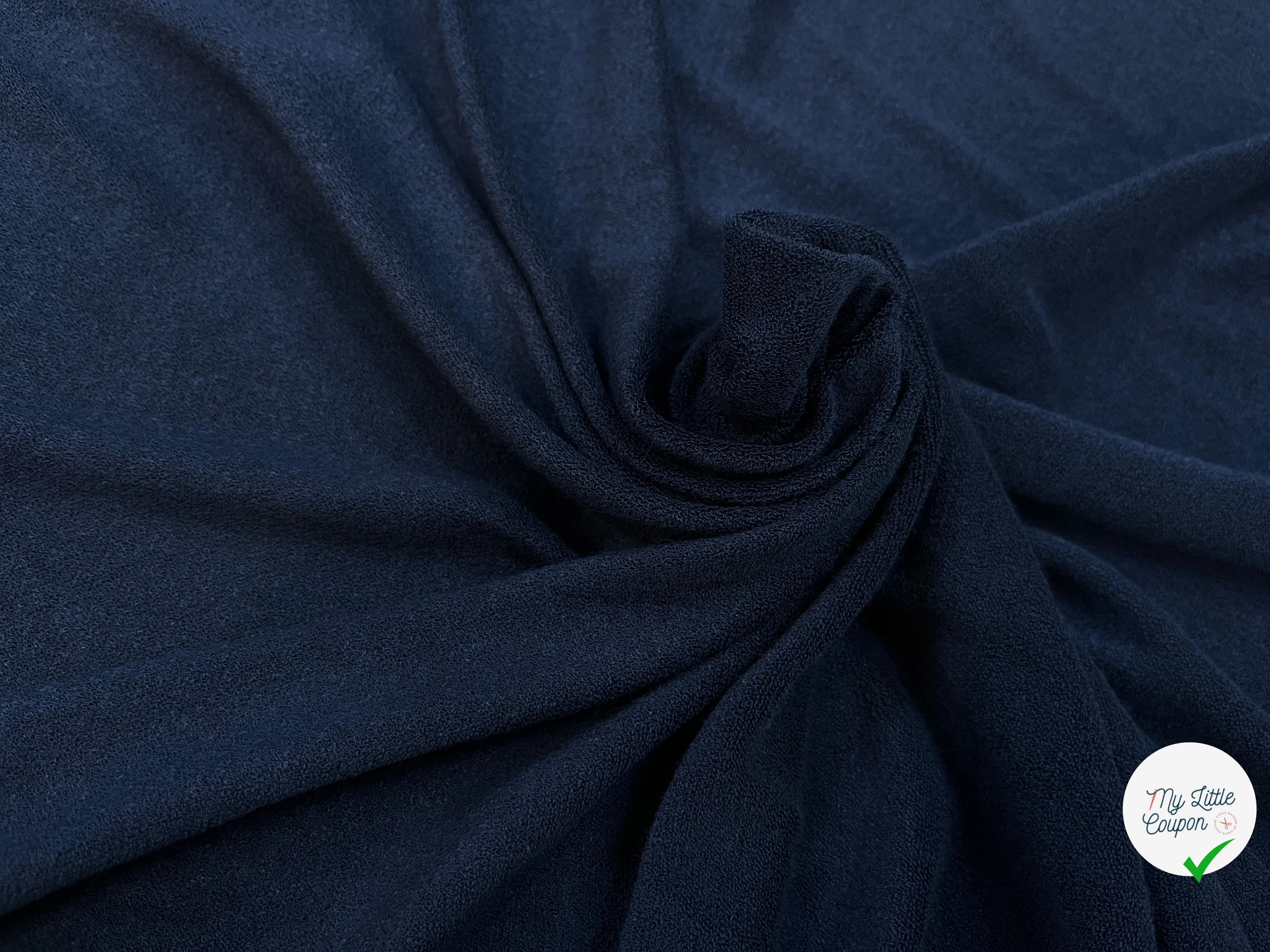 CREPE EPONGE ÉPONGE STRETCH NOISE BLUE - My Little Coupon