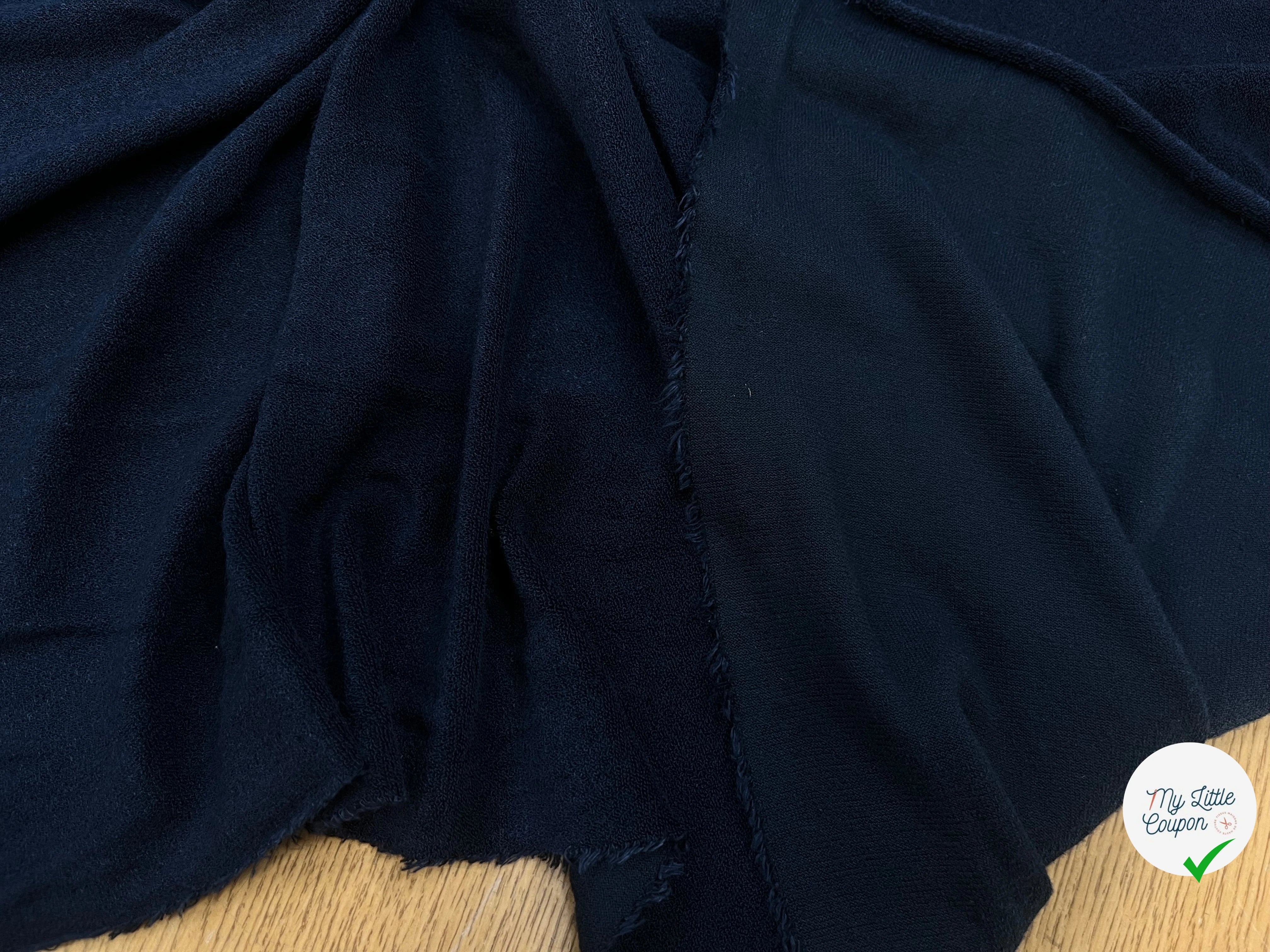 CREPE EPONGE ÉPONGE STRETCH NOISE BLUE - My Little Coupon