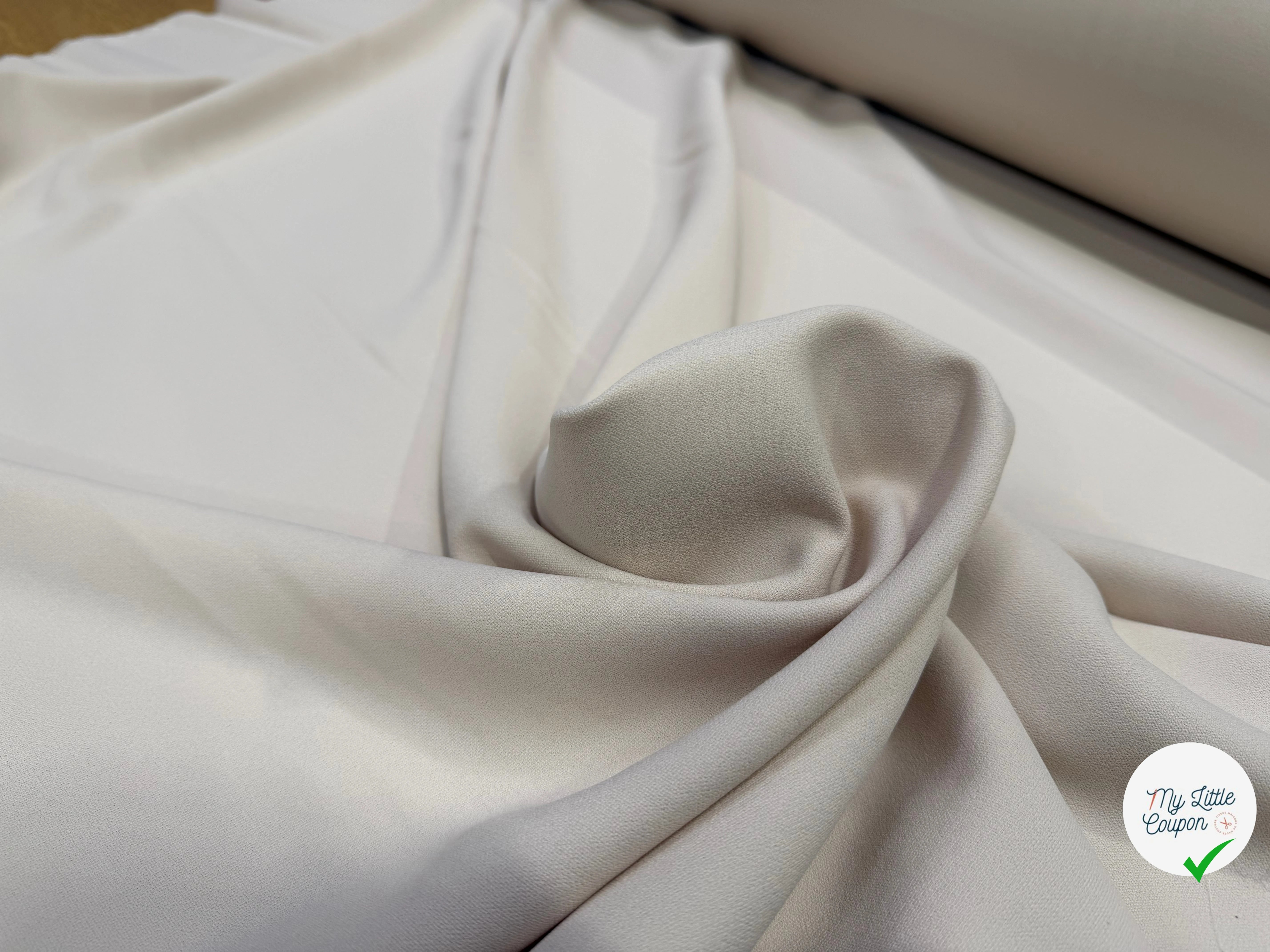 CREPE FLUIDE 100% COTON NUDE BEIGE - My Little Coupon